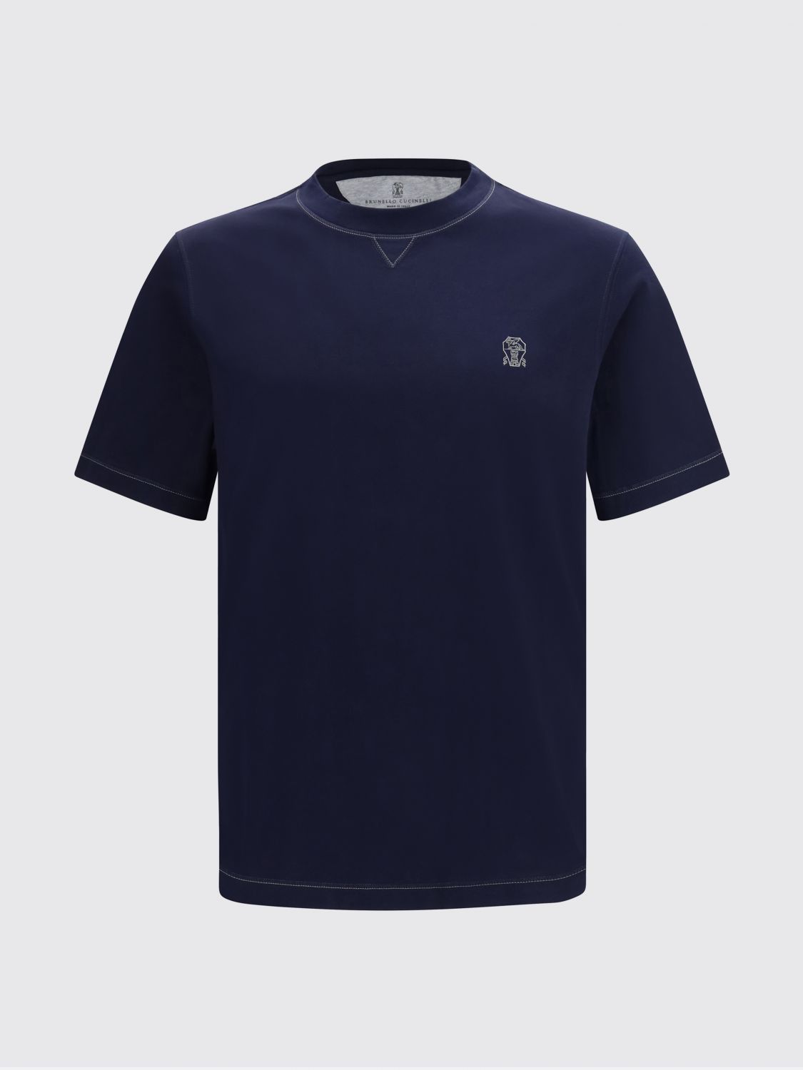 Brunello Cucinelli Brunello Cucinelli T-Shirt Men Blue Size US S / EU 44-46 / 1 - 2 Thumbnail