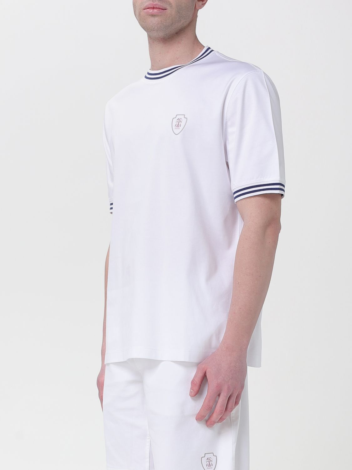 Brunello Cucinelli Brunello Cucinelli T-Shirt Men White Size US S / EU 44-46 / 1 - 4 Thumbnail