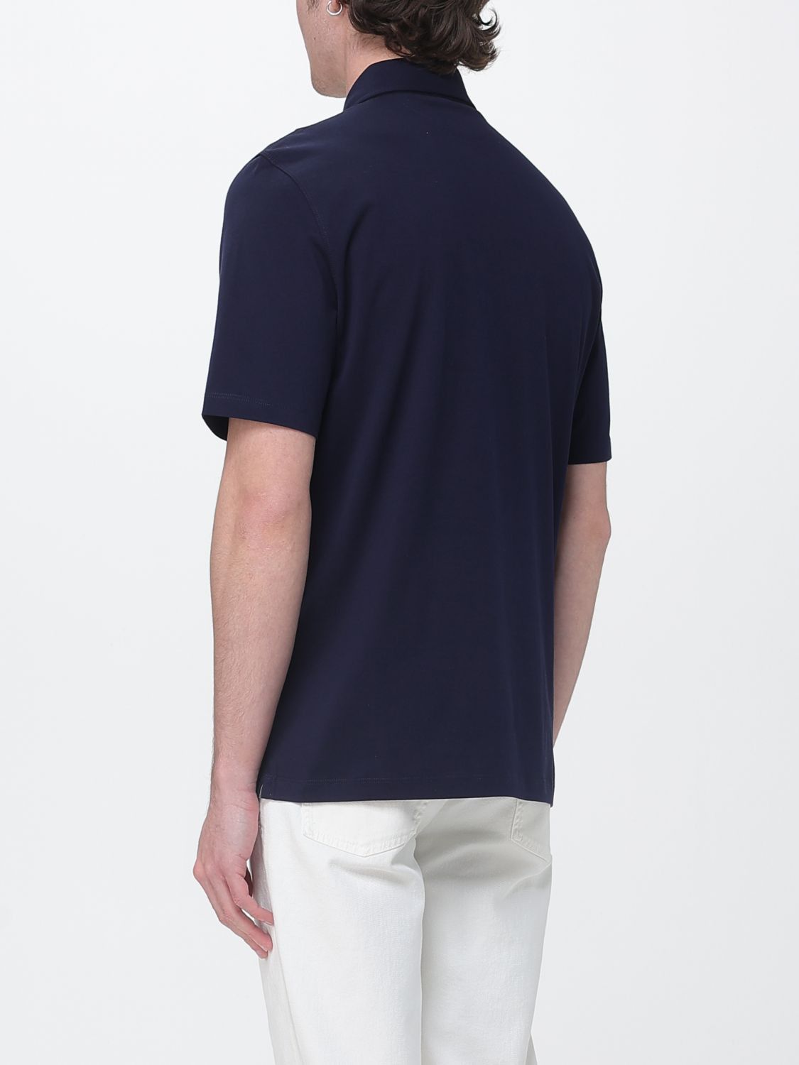 Brunello Cucinelli Brunello Cucinelli Polo Shirt Men Cobalt Size US XL / EU 56 / 4 - 3 Thumbnail