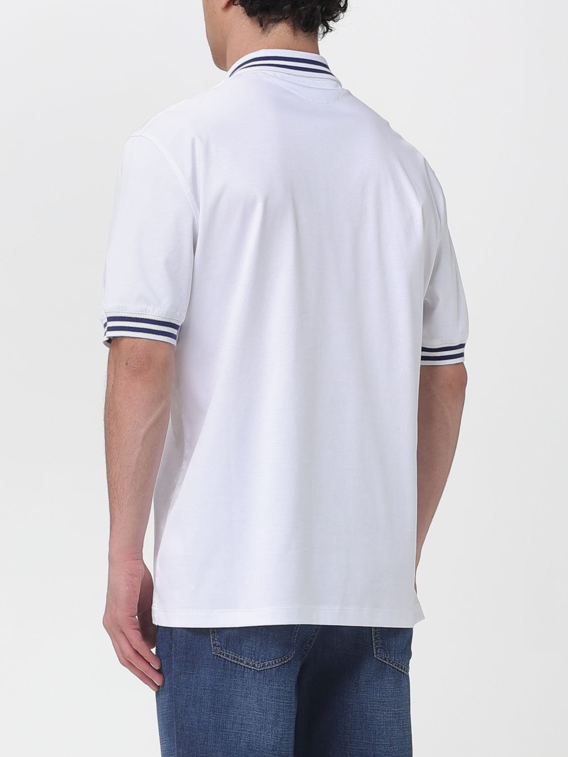 Brunello Cucinelli Brunello Cucinelli Polo Shirt Men White Size US XXL / EU 58 / 5 - 3 Thumbnail
