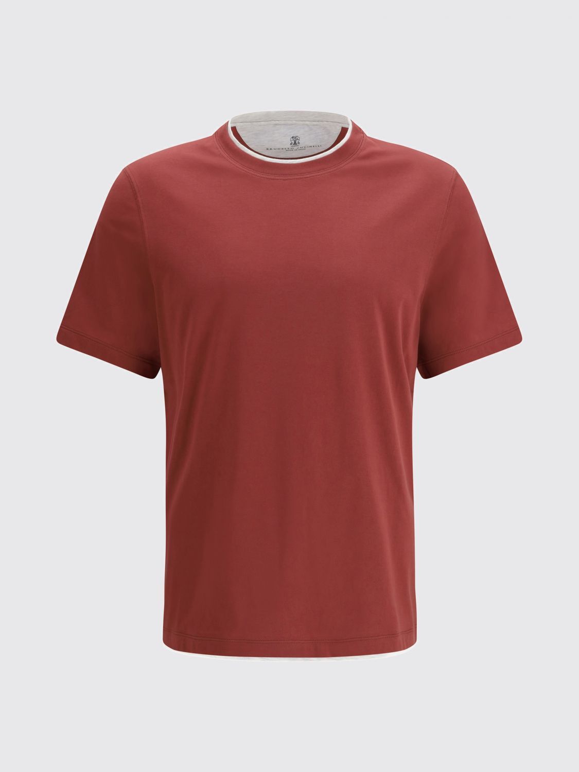 Brunello Cucinelli Brunello Cucinelli T-Shirt Men Red Size US L / EU 52-54 / 3 - 2 Thumbnail