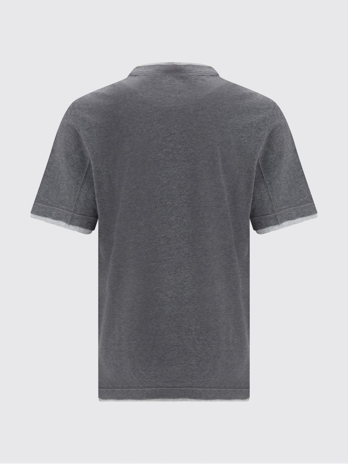Brunello Cucinelli Brunello Cucinelli T-Shirt Men Lead Size US XS / EU 42 / 0 - 3 Thumbnail