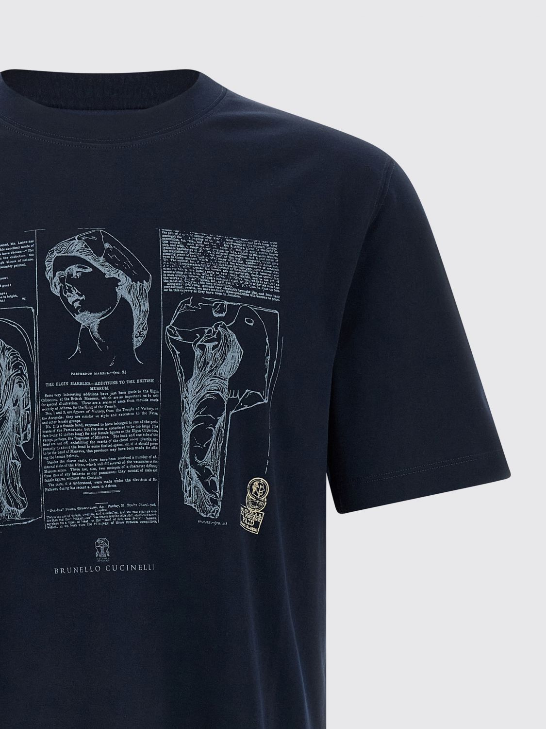 Brunello Cucinelli Brunello Cucinelli T-Shirt Men Blue Size US L / EU 52-54 / 3 - 4 Thumbnail