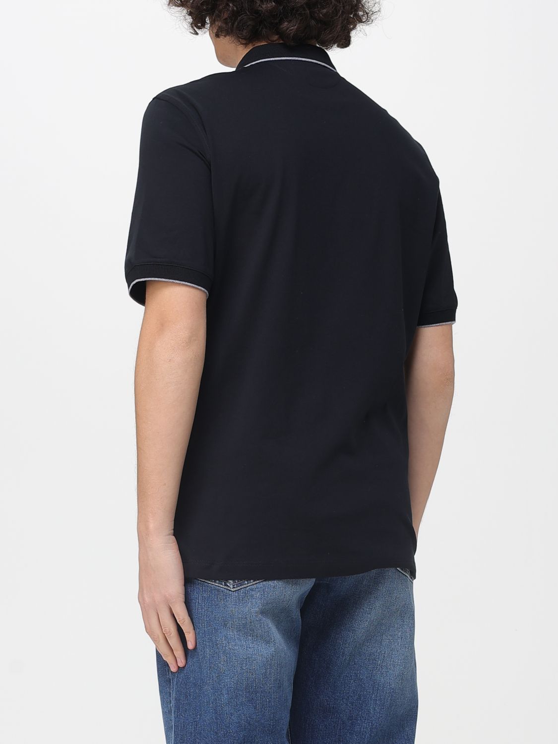 Brunello Cucinelli Brunello Cucinelli Polo Shirt Men Black Size US XL / EU 56 / 4 - 3 Thumbnail