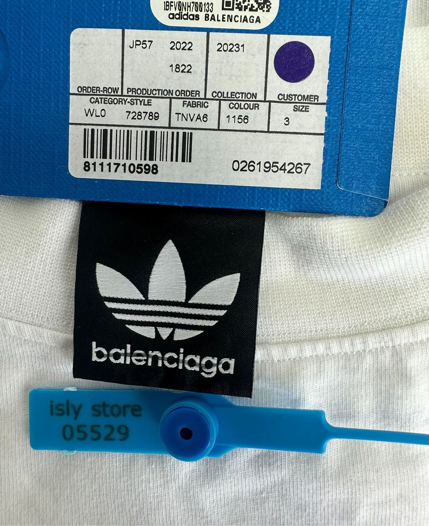 Balenciaga Adidas x Balenciaga Striped Long Sleeve T-Shirt Size 3 Size US L / EU 52-54 / 3 - 6 Thumbnail