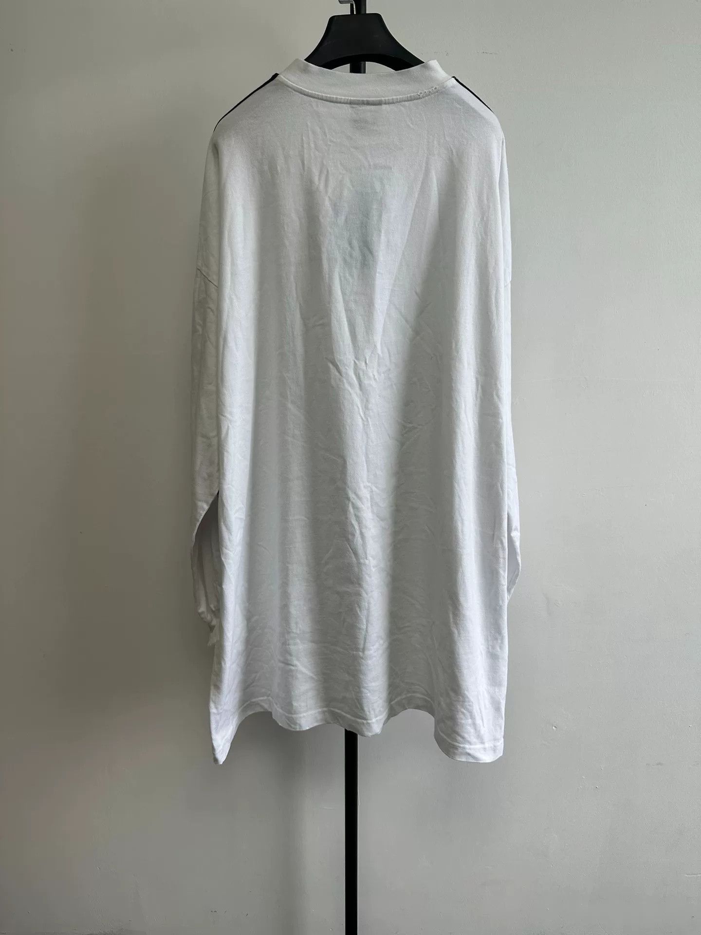 Balenciaga Adidas x Balenciaga Striped Long Sleeve T-Shirt Size 3 Size US L / EU 52-54 / 3 - 3 Thumbnail