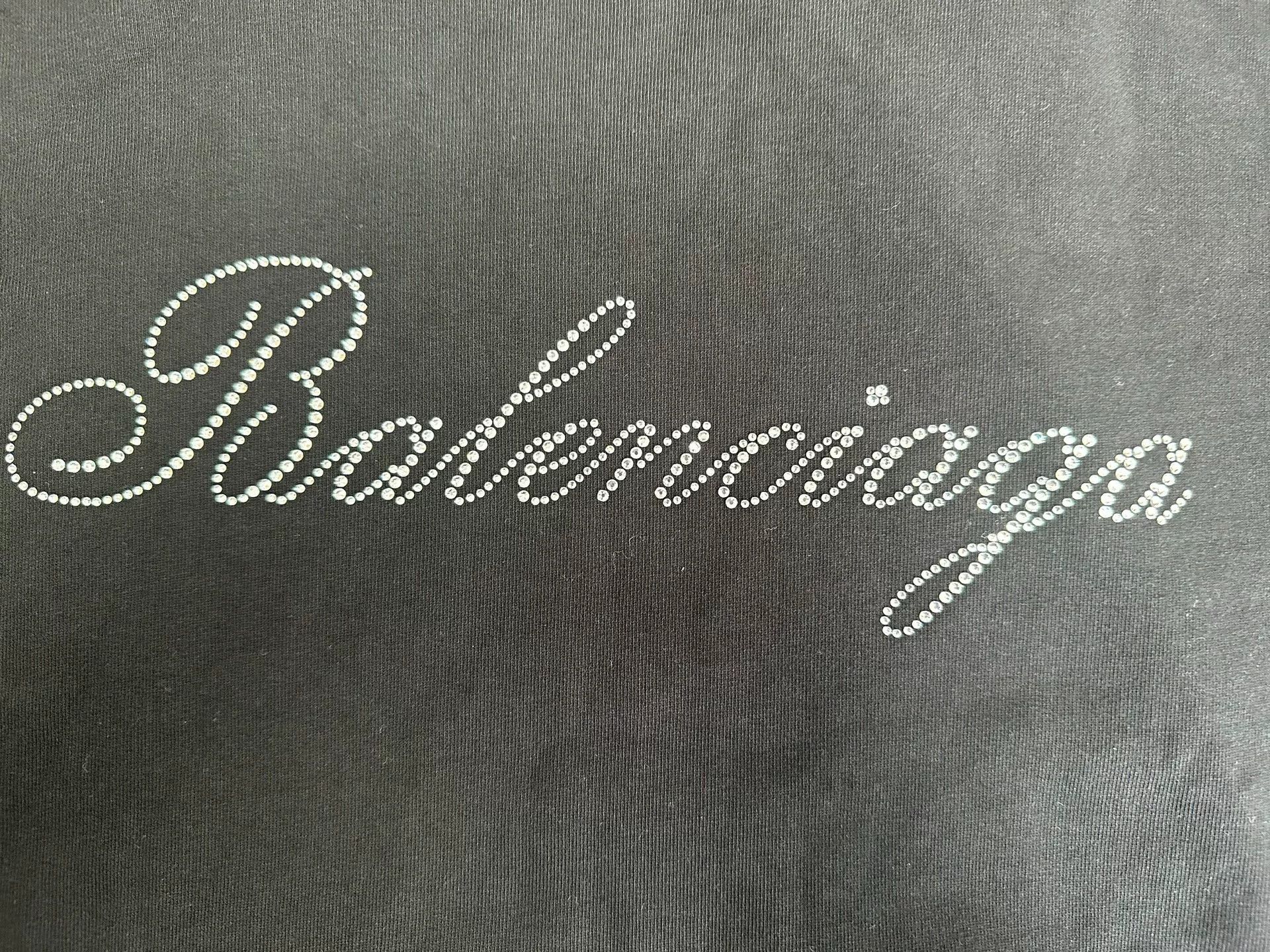 Balenciaga Balenciaga Rhinestone Logo Hoodie Black Size 1 Size US S / EU 44-46 / 1 - 4 Thumbnail