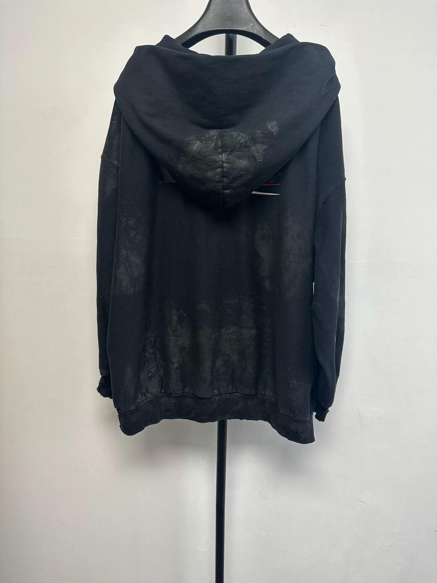 Balenciaga Balenciaga Tie-Dye Flag Logo Zip Hoodie M Size US M / EU 48-50 / 2 - 3 Thumbnail
