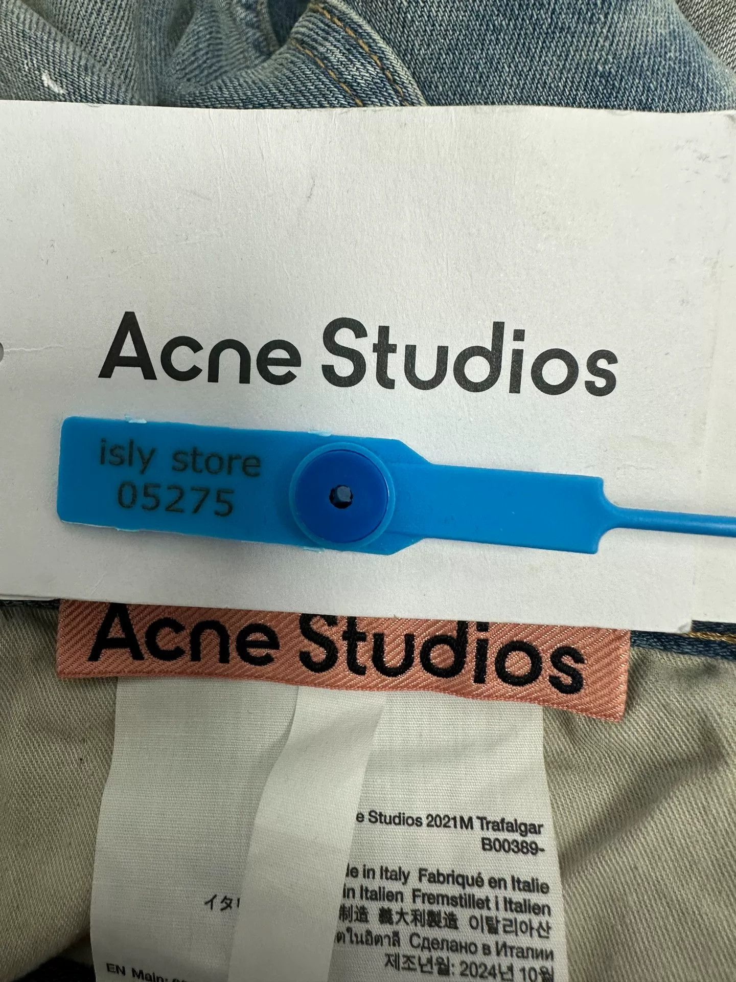 Acne Studios Acne Studios Painted Wide Leg Jeans Size 28 Size US 28 / EU 44 - 6 Thumbnail