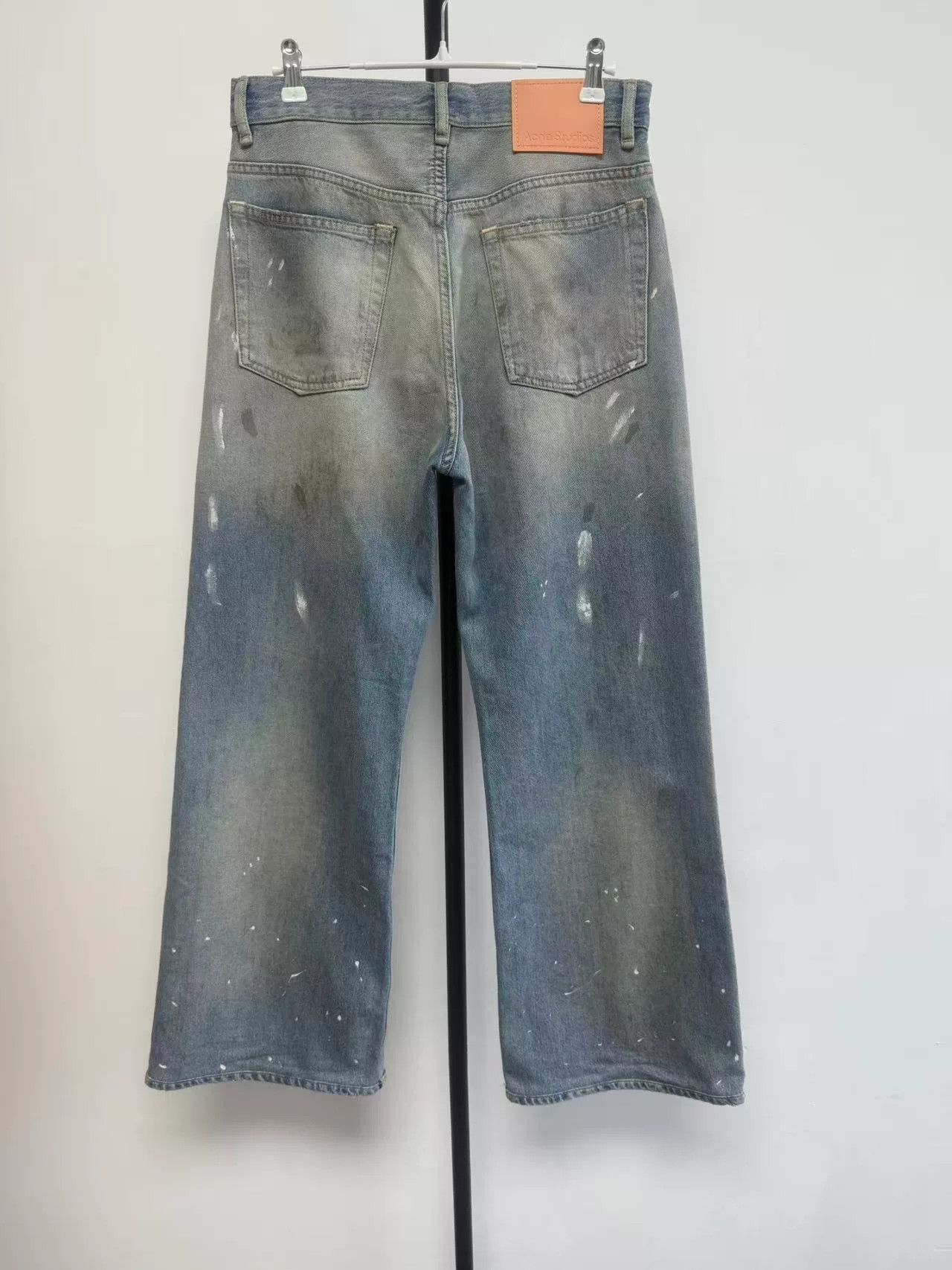 Acne Studios Acne Studios Painted Wide Leg Jeans Size 28 Size US 28 / EU 44 - 3 Thumbnail