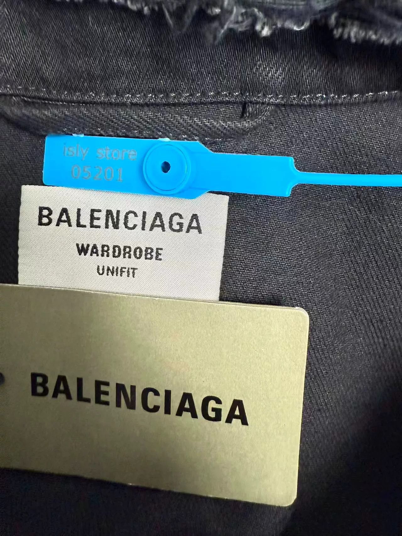 Balenciaga Balenciaga Logo Embroidered Denim Jacket US L Size US L / EU 52-54 / 3 - 5 Thumbnail