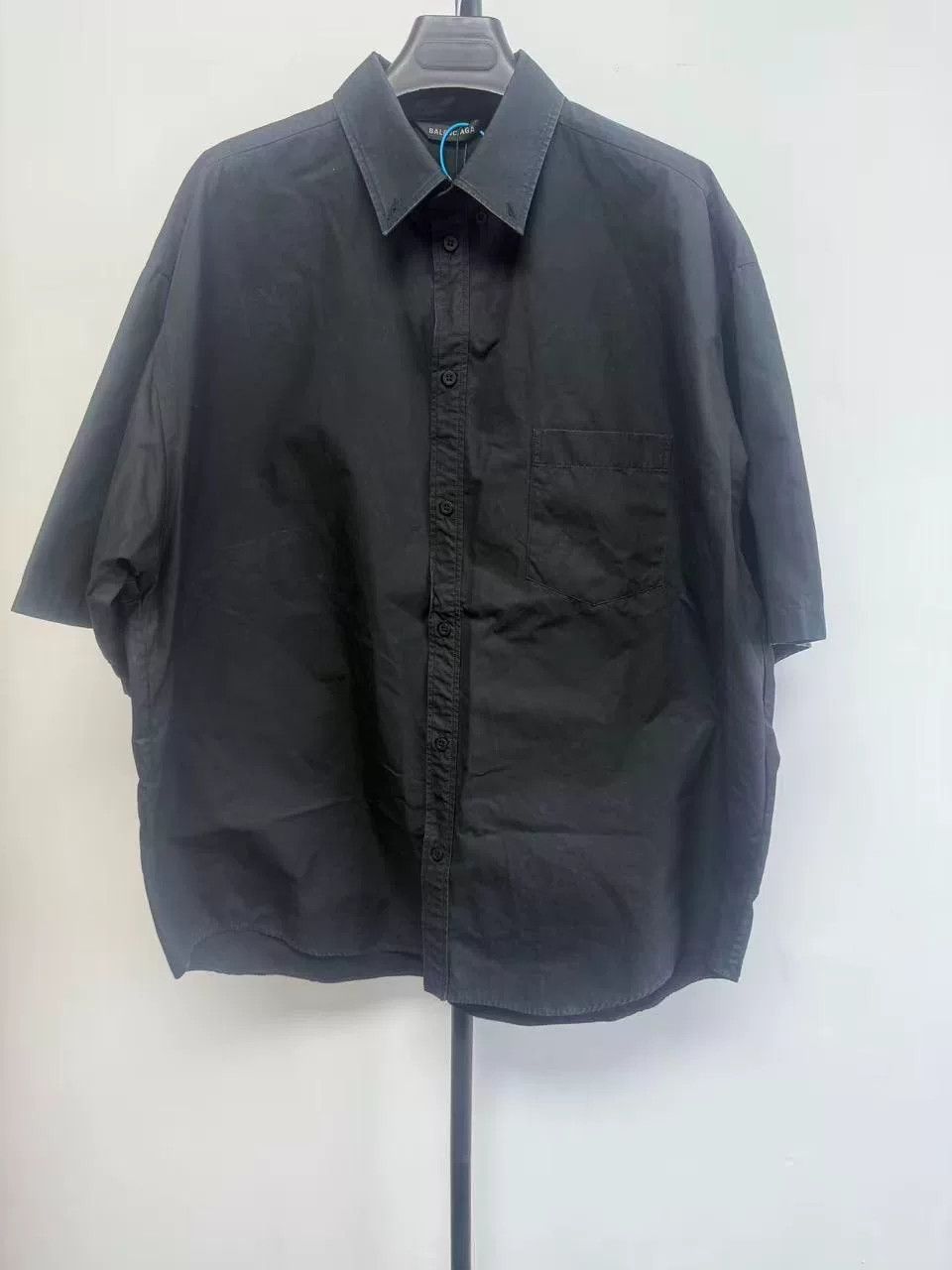 Balenciaga Balenciaga Back Logo Print Short Sleeve Shirt 39 Size US M / EU 48-50 / 2 - 2 Thumbnail