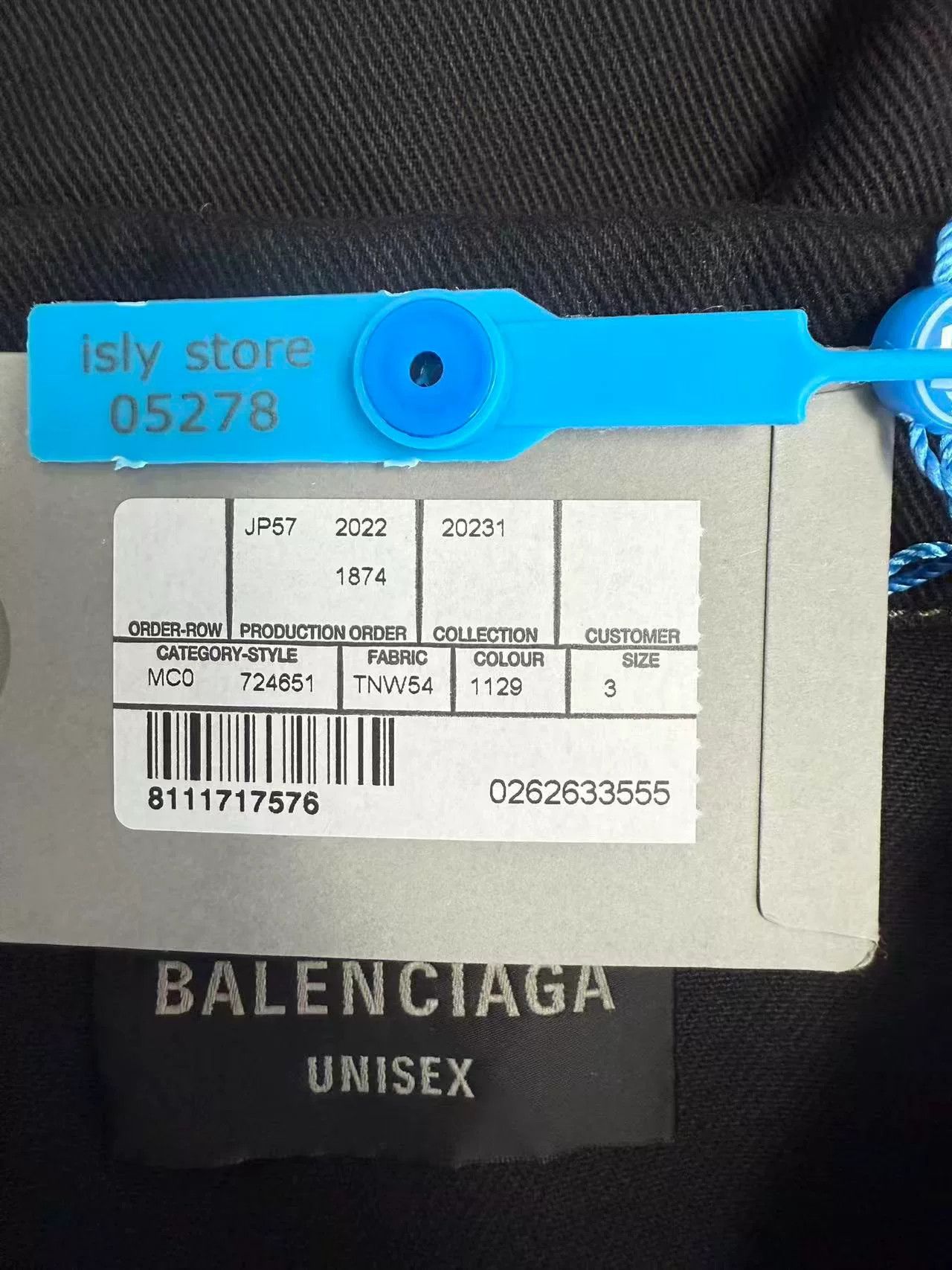 Balenciaga Balenciaga Tape Logo Denim Jacket Size 3 Size US L / EU 52-54 / 3 - 5 Thumbnail