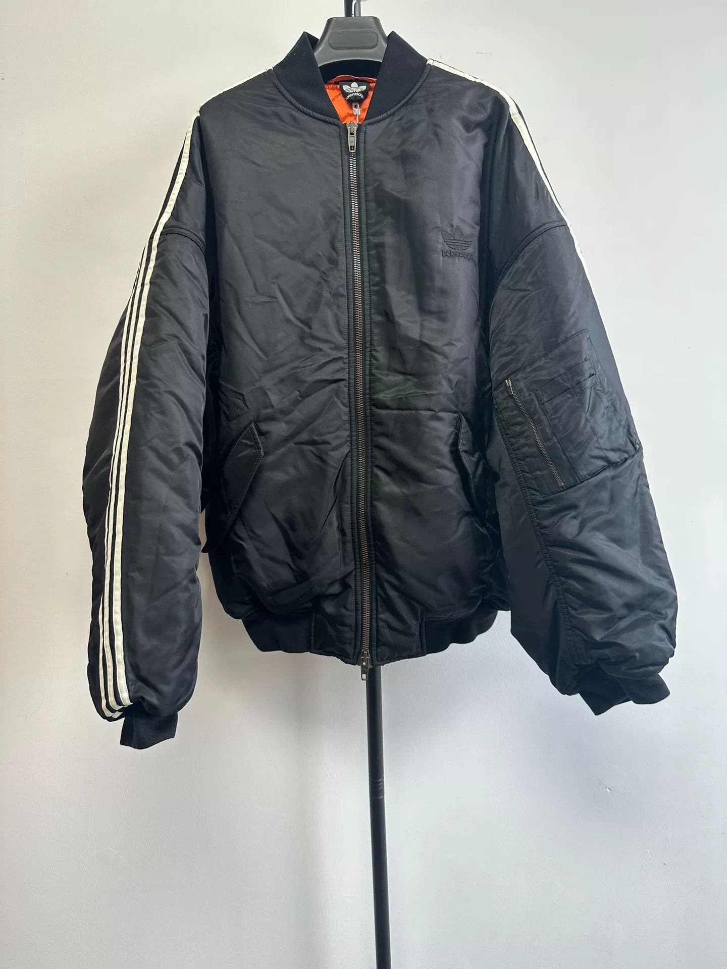 Balenciaga Balenciaga x Adidas Striped Bomber Jacket 46 Size US S / EU 44-46 / 1 - 2 Thumbnail