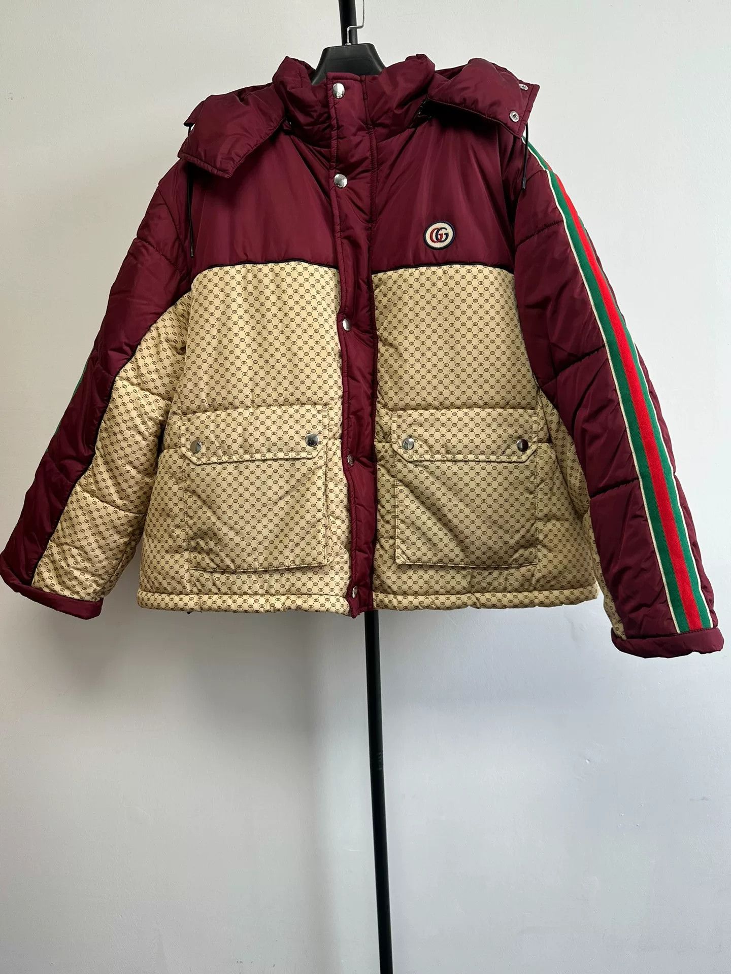 Gucci Gucci Monogram Web Stripe Puffer Jacket 46 Size US S / EU 44-46 / 1 - 2 Thumbnail
