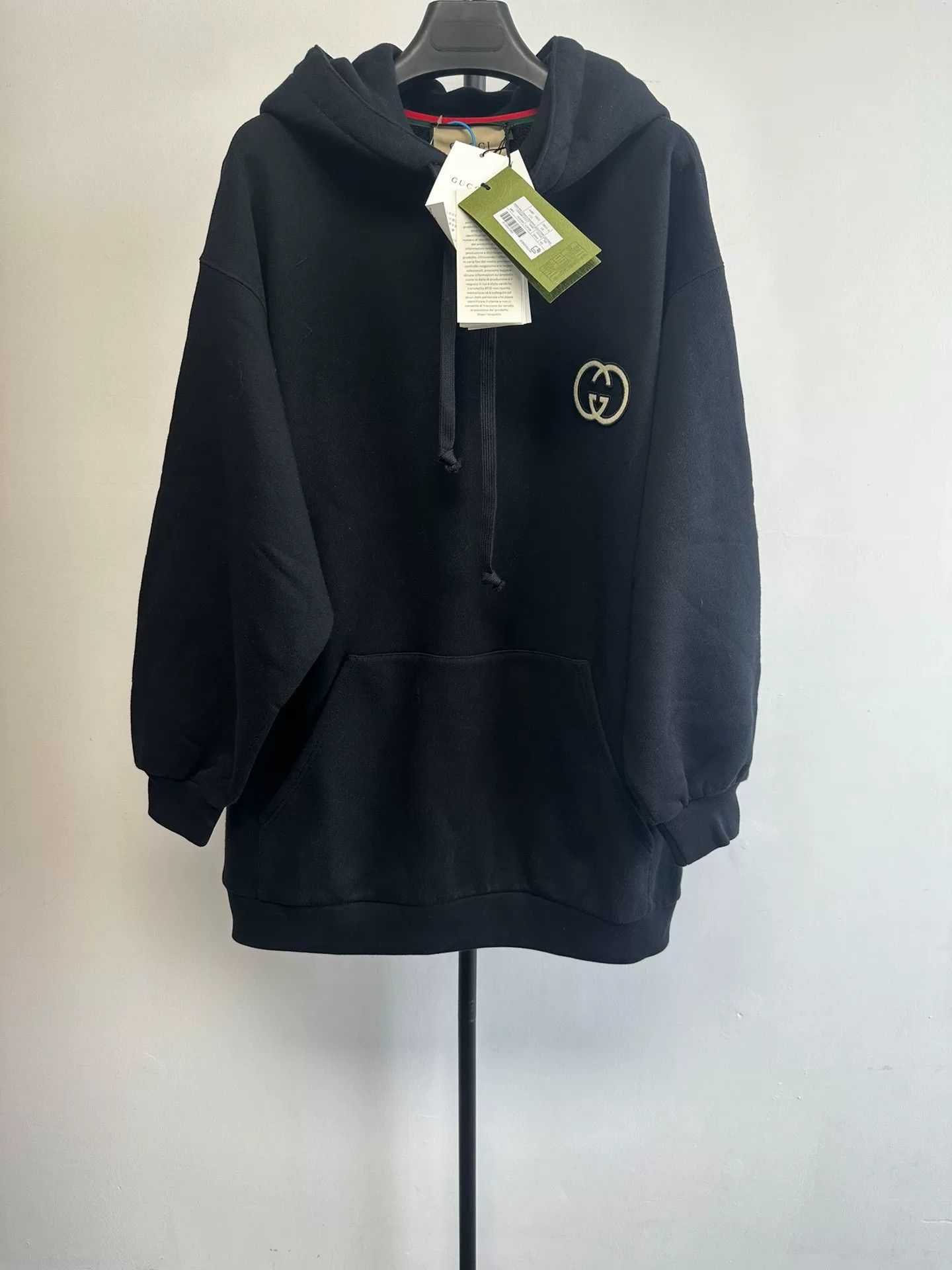 Gucci Gucci Interlocking G Patch Cotton Hoodie US XS Size US XS / EU 42 / 0 - 2 Thumbnail