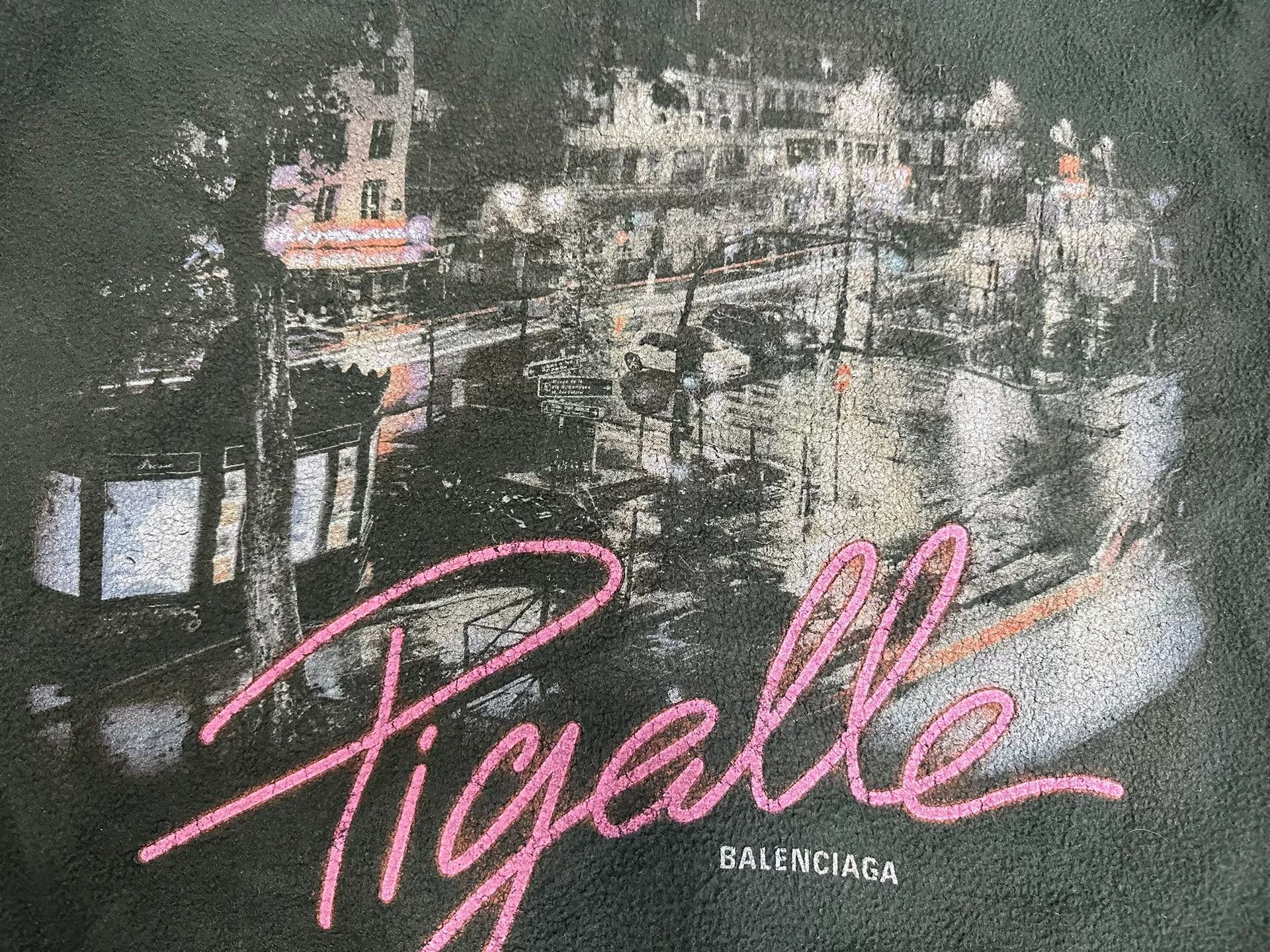Balenciaga Balenciaga Pigalle Graphic Fleece Zip Hoodie Size 4 Size US XL / EU 56 / 4 - 4 Thumbnail