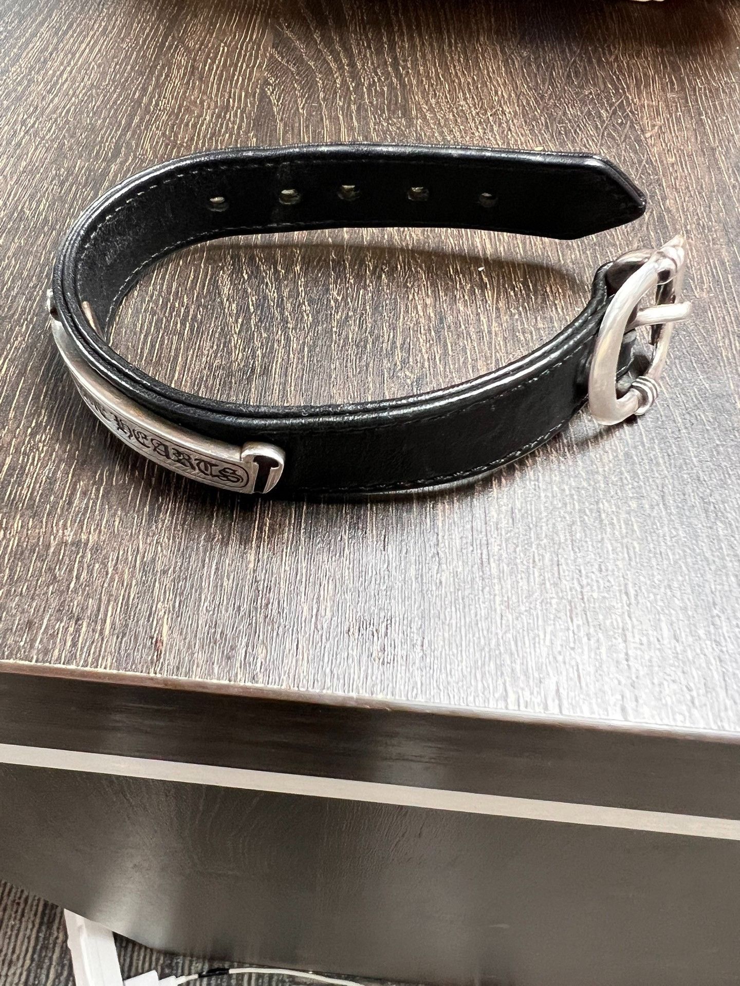 Chrome Hearts Chrome Hearts Silver Scroll Leather Bracelet 9 Size ONE SIZE - 8 Thumbnail