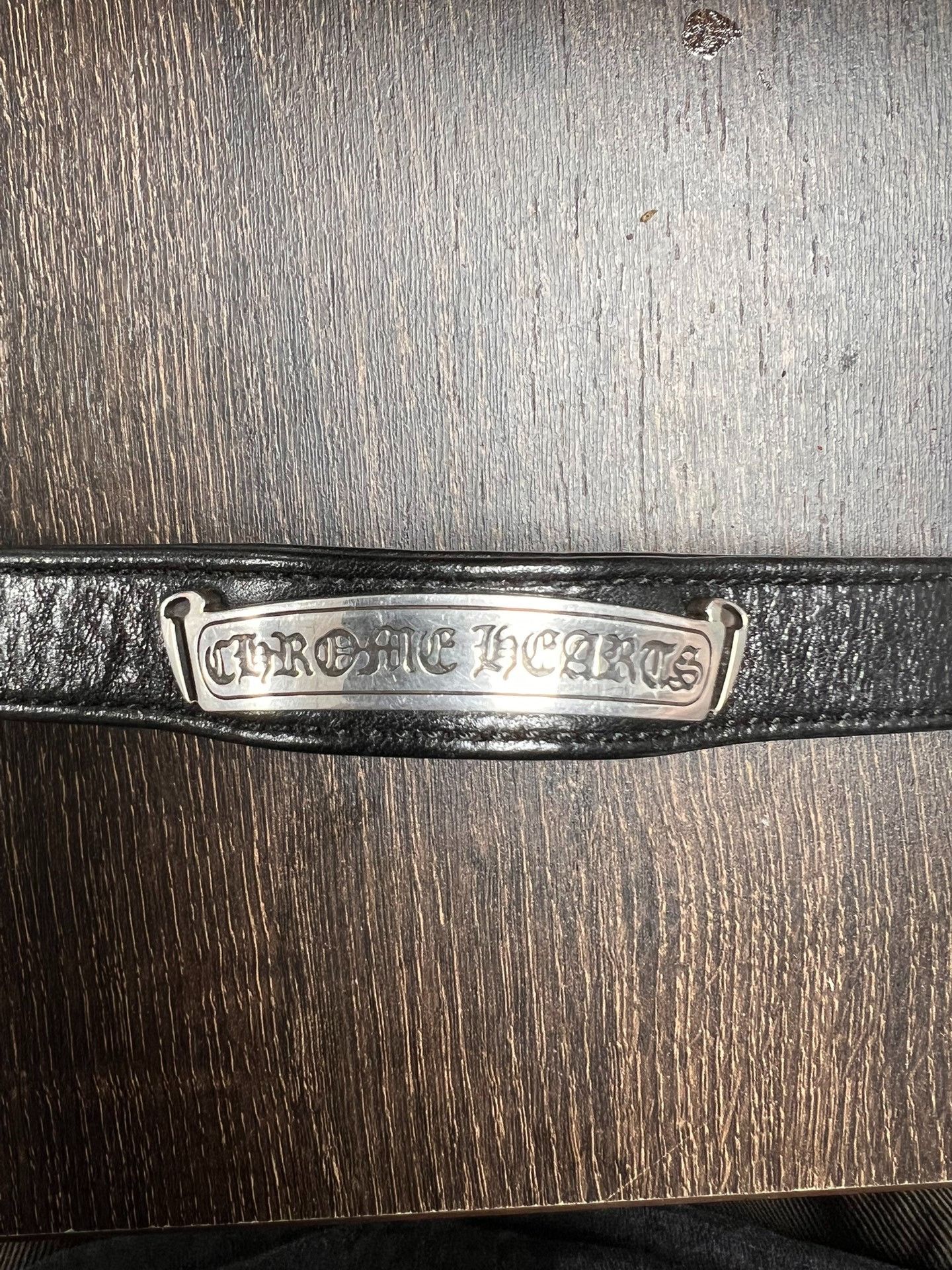 Chrome Hearts Chrome Hearts Silver Scroll Leather Bracelet 9 Size ONE SIZE - 4 Thumbnail