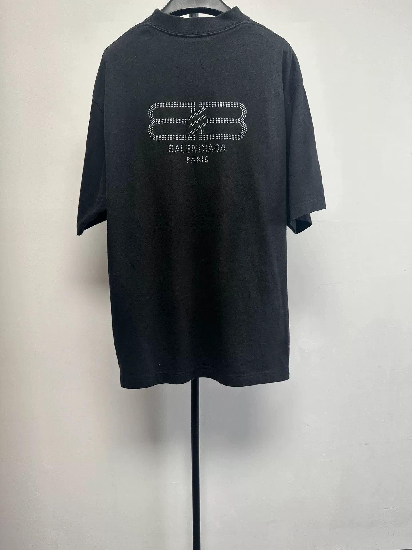 Balenciaga Balenciaga Rhinestone Logo T-Shirt Size S Size US S / EU 44-46 / 1 - 3 Thumbnail