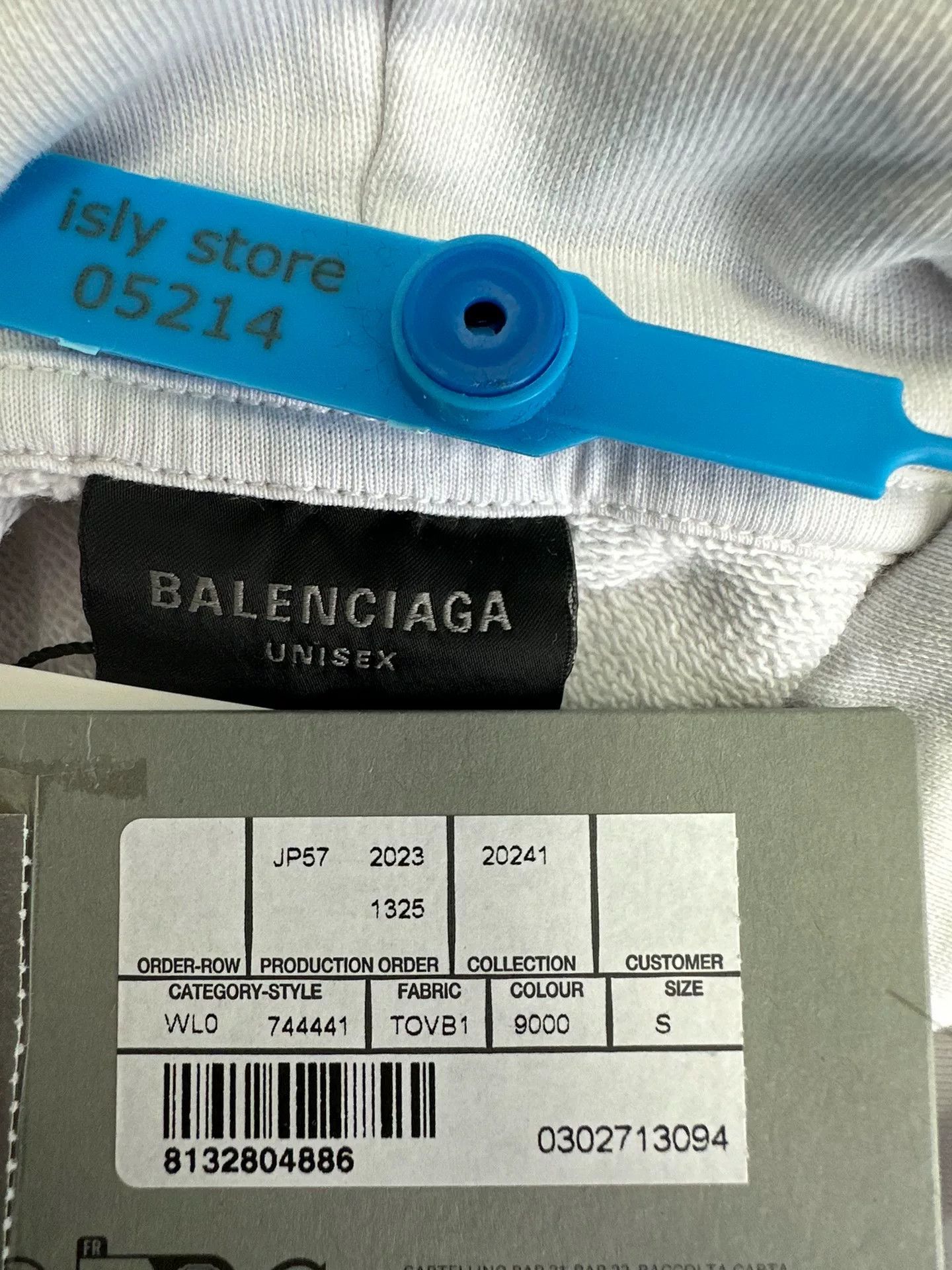 Balenciaga Balenciaga Tape Logo Distressed Hoodie Size S Size US S / EU 44-46 / 1 - 5 Thumbnail