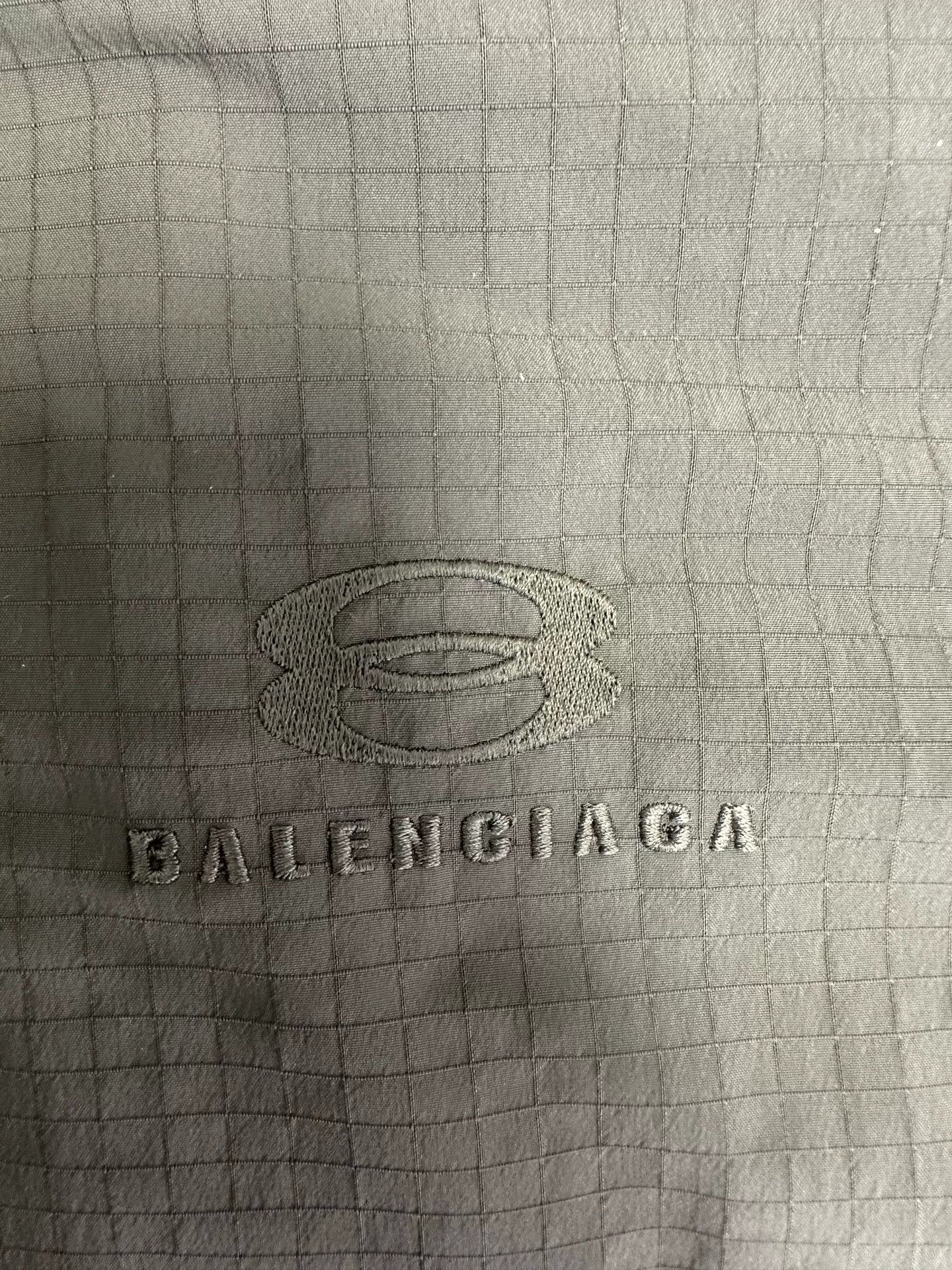 Balenciaga Balenciaga Embroidered Logo Grid Jacket Size 1 Size US S / EU 44-46 / 1 - 4 Thumbnail