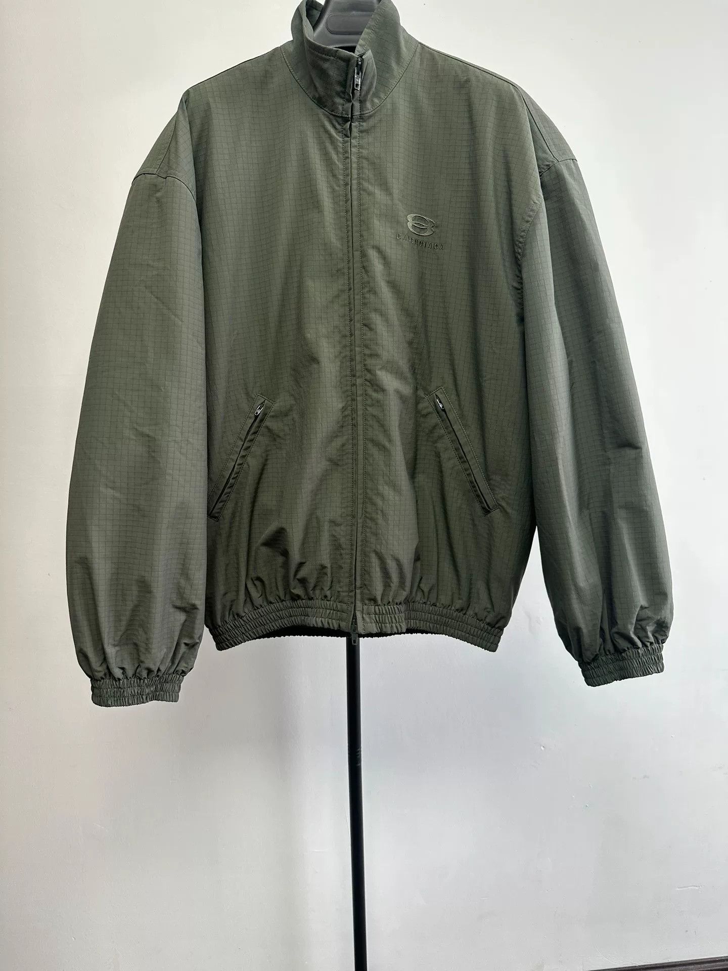 Balenciaga Balenciaga Embroidered Logo Grid Jacket Size 1 Size US S / EU 44-46 / 1 - 2 Thumbnail