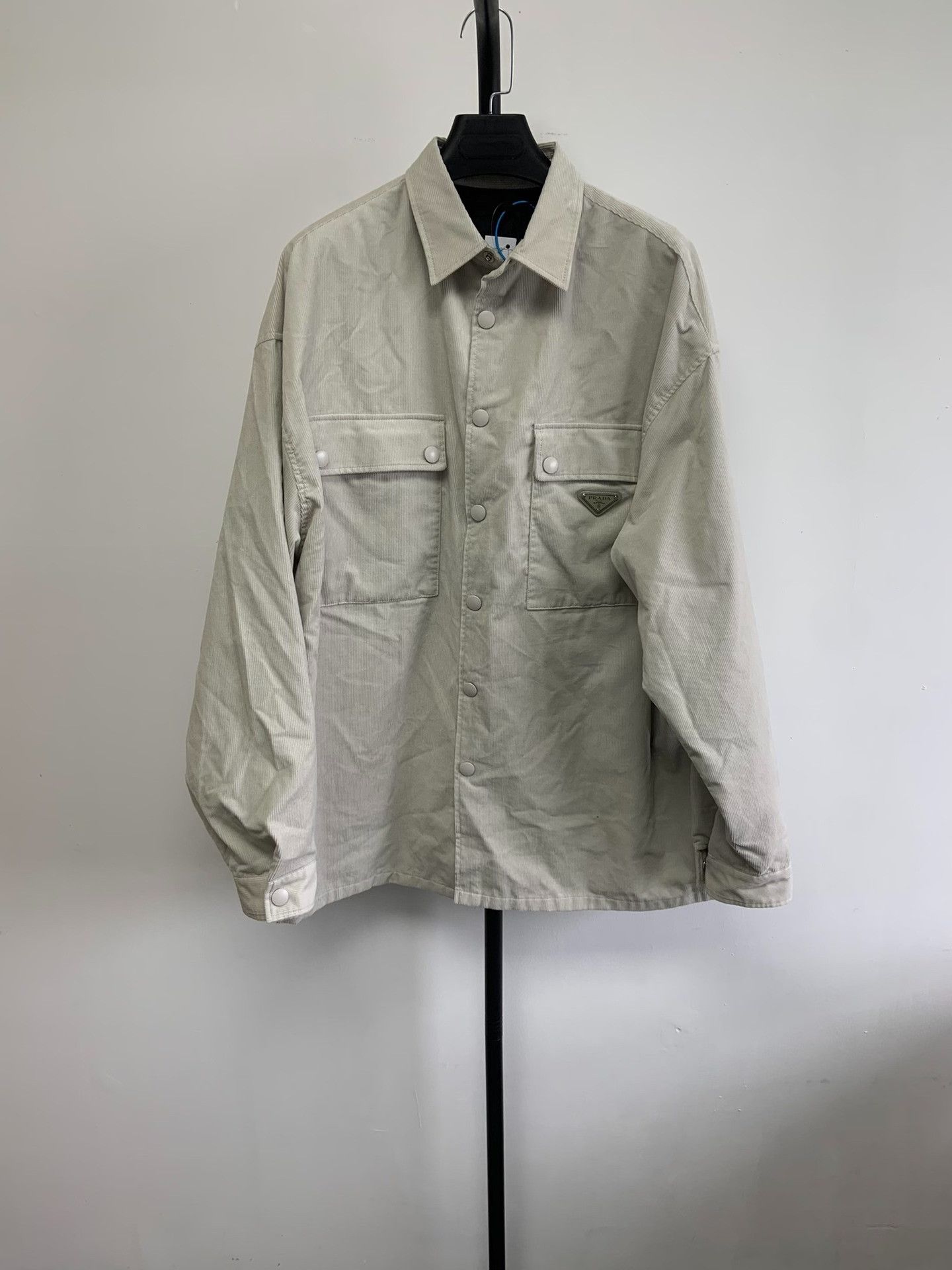 Prada Prada Corduroy Logo Shirt Size S Size US S / EU 44-46 / 1 - 2 Thumbnail