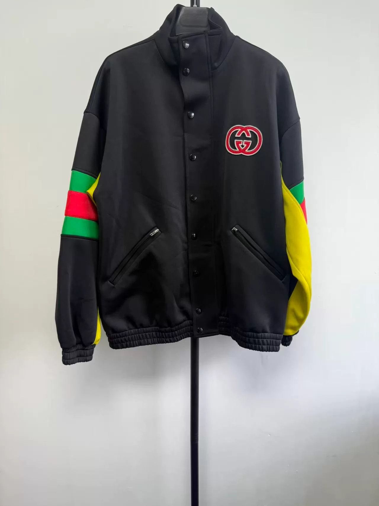 Gucci Gucci Web Stripe Logo Patch Track Jacket XS Size US XS / EU 42 / 0 - 2 Thumbnail