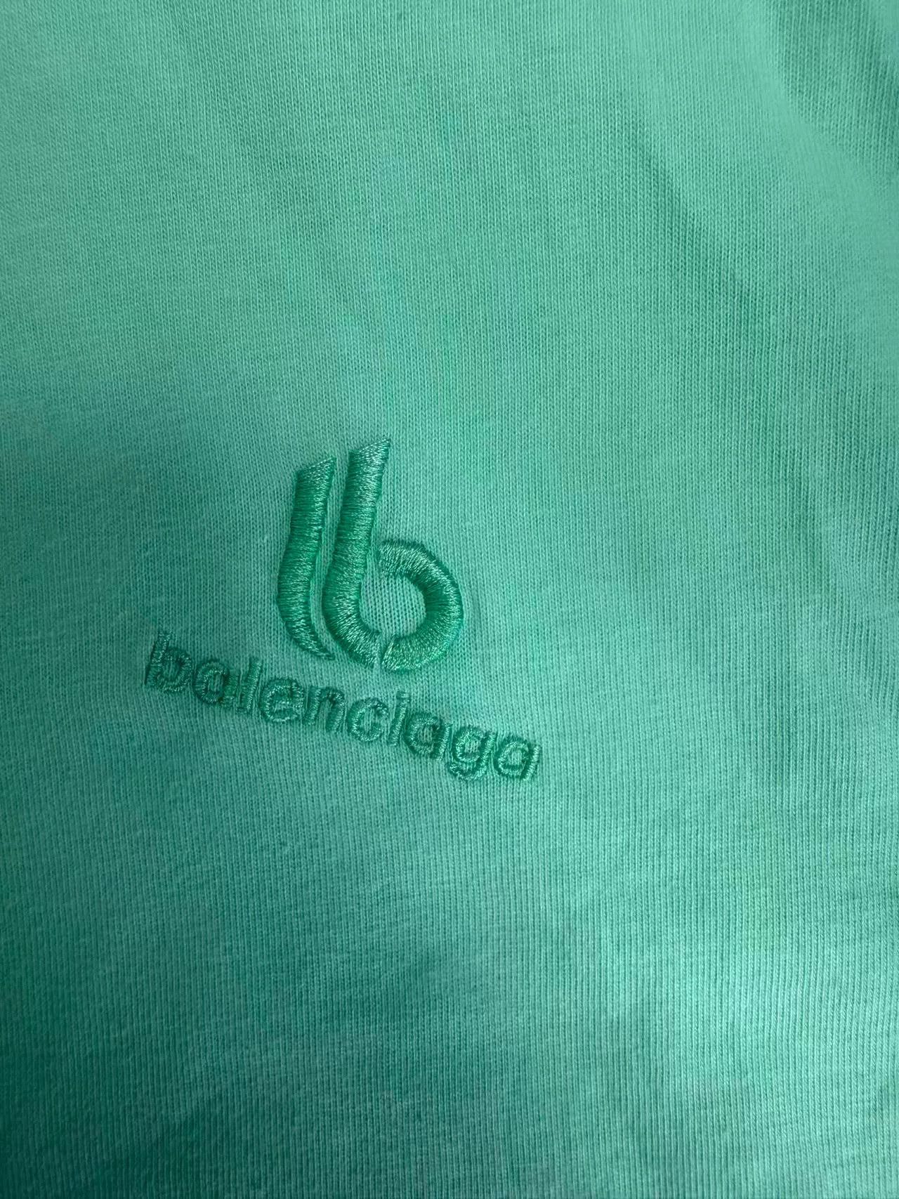 Balenciaga Balenciaga Mint Embroidered Logo T-Shirt Size 3 Size US L / EU 52-54 / 3 - 4 Thumbnail