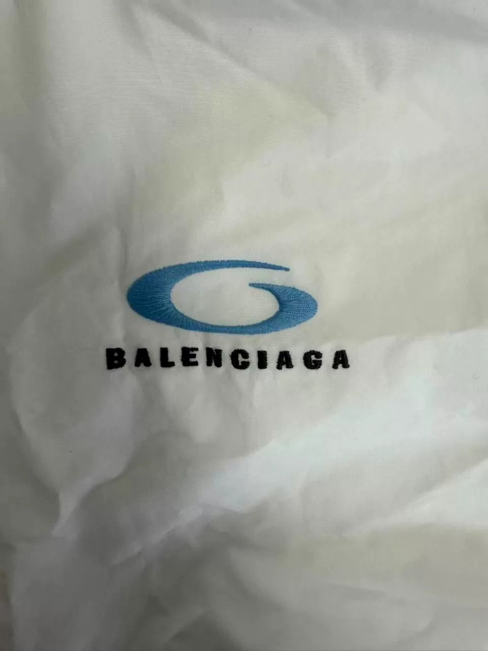 Balenciaga Balenciaga Logo Embroidered Button Up Shirt 37 Size US S / EU 44-46 / 1 - 4 Thumbnail