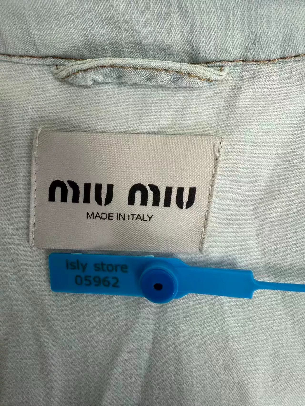 Miu Miu Miu Miu Embroidered Striped Denim Jacket Size 36 Size XS / US 0-2 / IT 36-38 - 5 Thumbnail