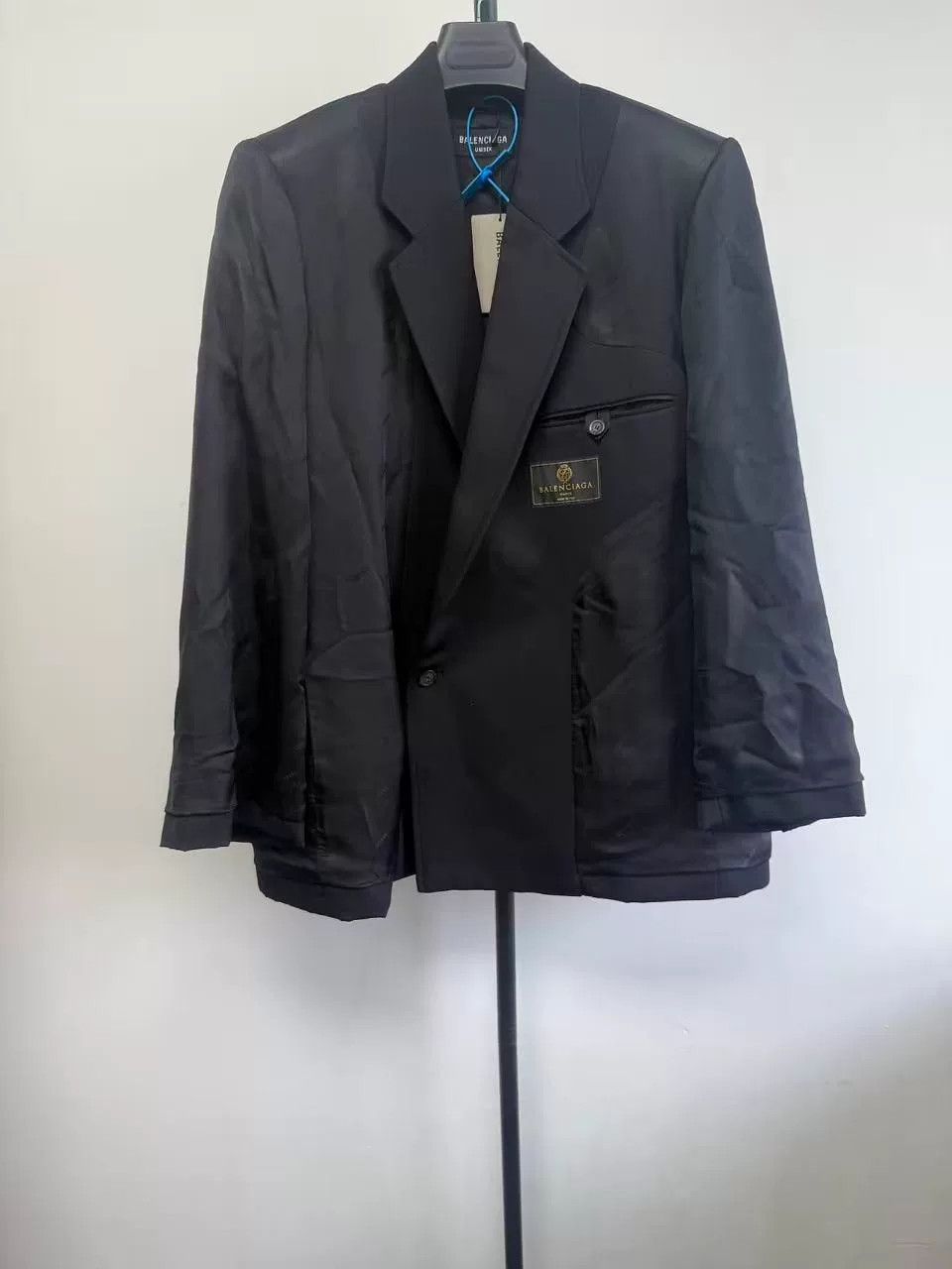 Balenciaga Balenciaga Solid Black Blazer Size 36R Size 36R - 2 Thumbnail