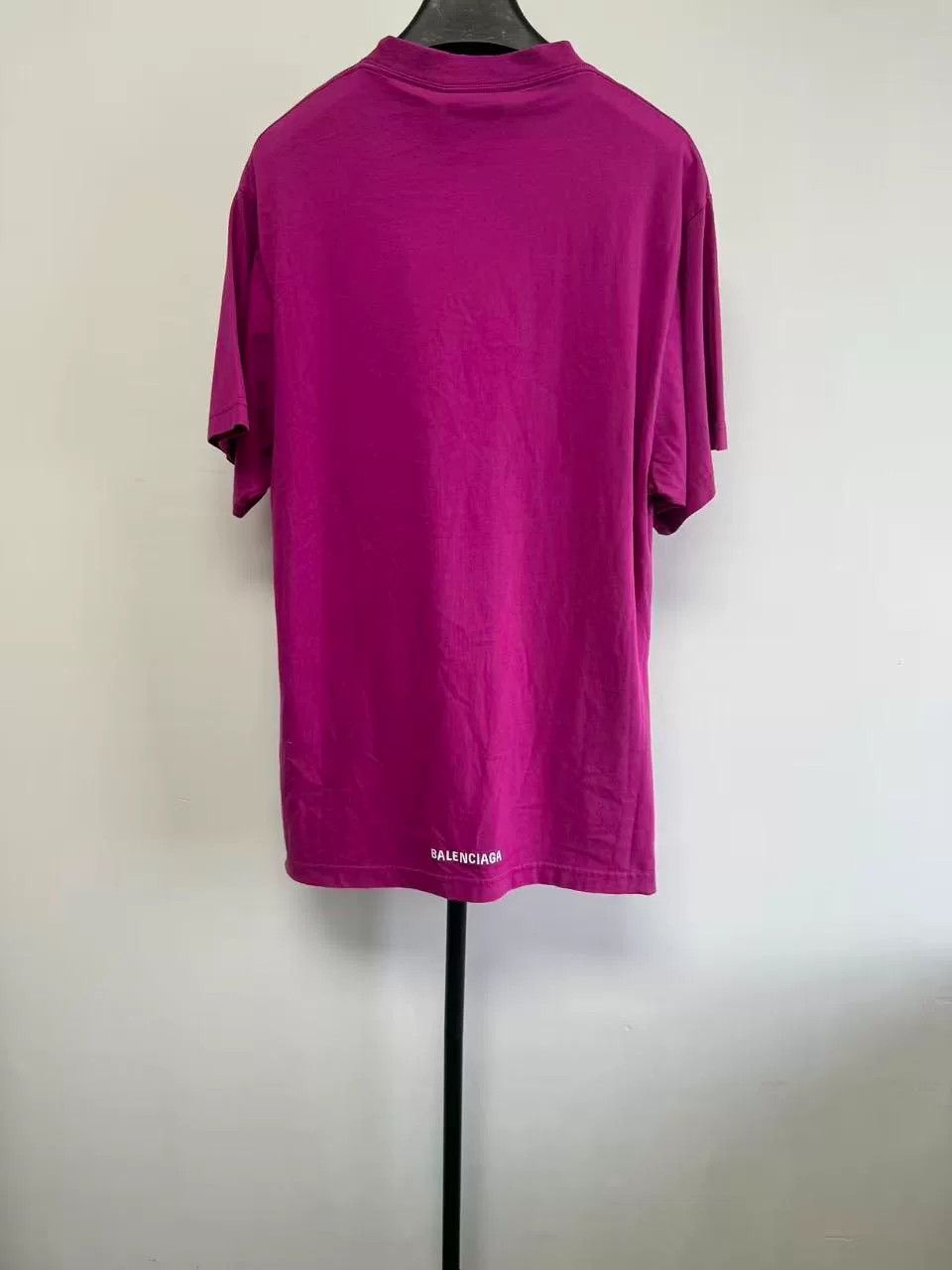 Balenciaga Balenciaga Magenta Unifit Logo T-Shirt 1 Size US S / EU 44-46 / 1 - 3 Thumbnail