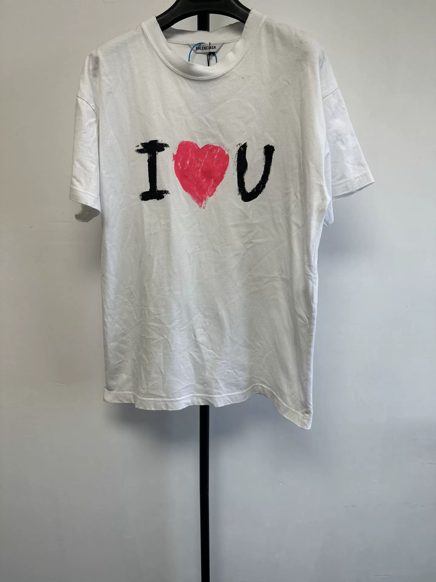 Balenciaga Balenciaga I Love U Print T-Shirt Size S Size US S / EU 44-46 / 1 - 2 Thumbnail
