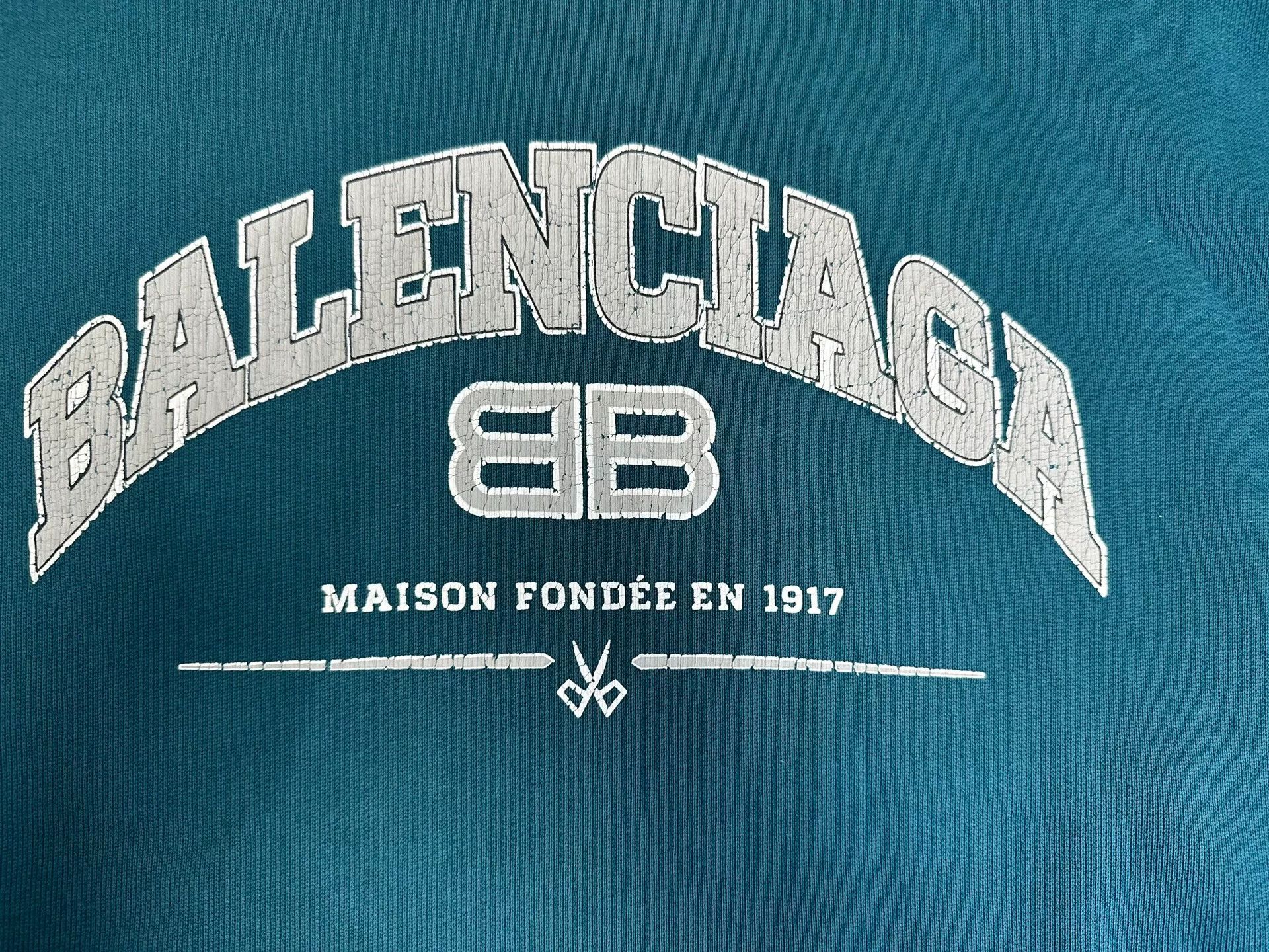 Balenciaga Balenciaga Logo Graphic Hoodie Size 2 Size US M / EU 48-50 / 2 - 4 Thumbnail