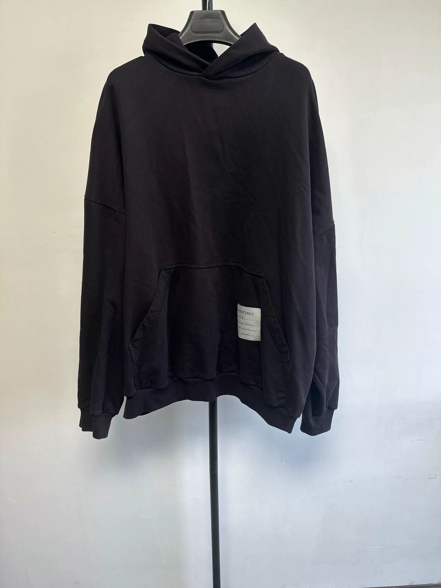 Balenciaga Balenciaga Black Round Hoodie Size 2 Size US M / EU 48-50 / 2 - 2 Thumbnail