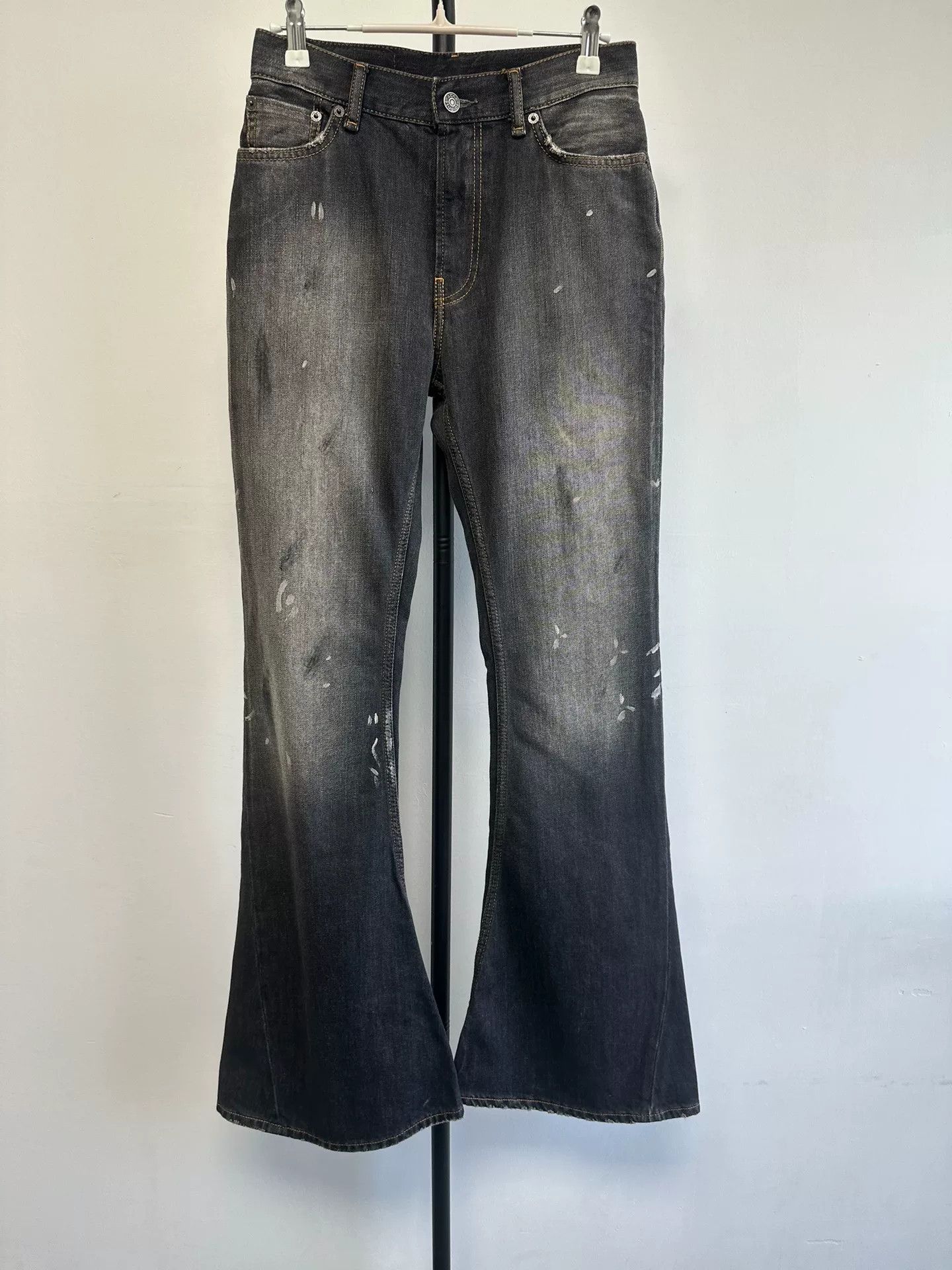 Acne Studios Acne Studios Black Trafalgar Flare Jeans XS Size 25" / US 0 / IT 36 - 2 Thumbnail