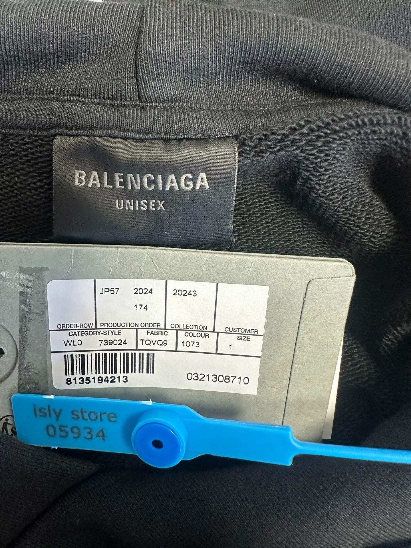 Balenciaga Balenciaga Tape Logo Distressed Hoodie Size 1 Size US S / EU 44-46 / 1 - 5 Thumbnail