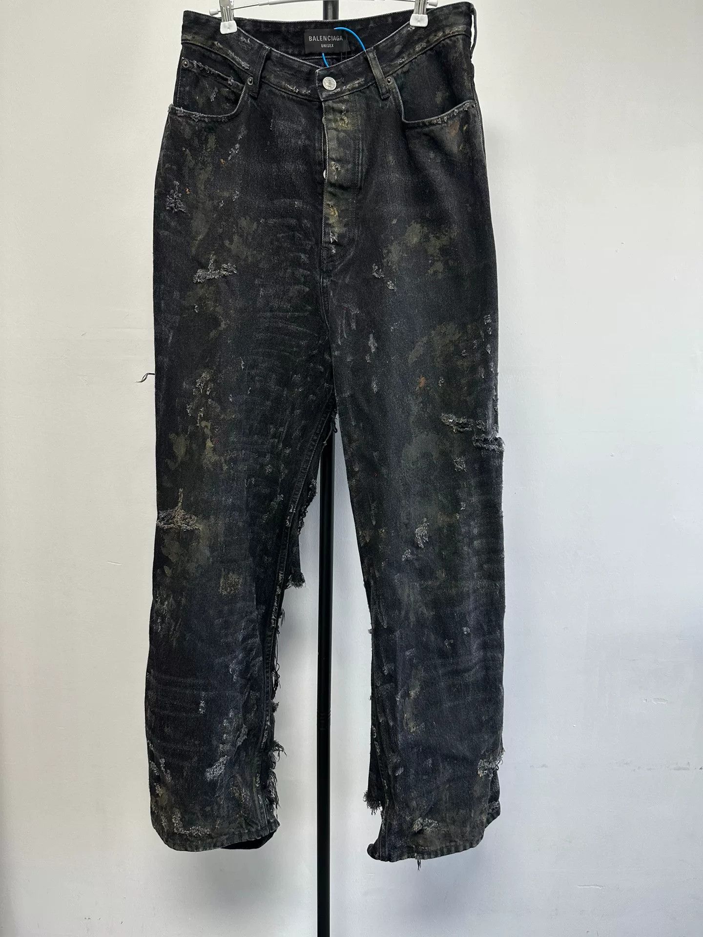 Balenciaga Balenciaga Distressed Denim Jeans XS Size US 28 / EU 44 - 2 Thumbnail