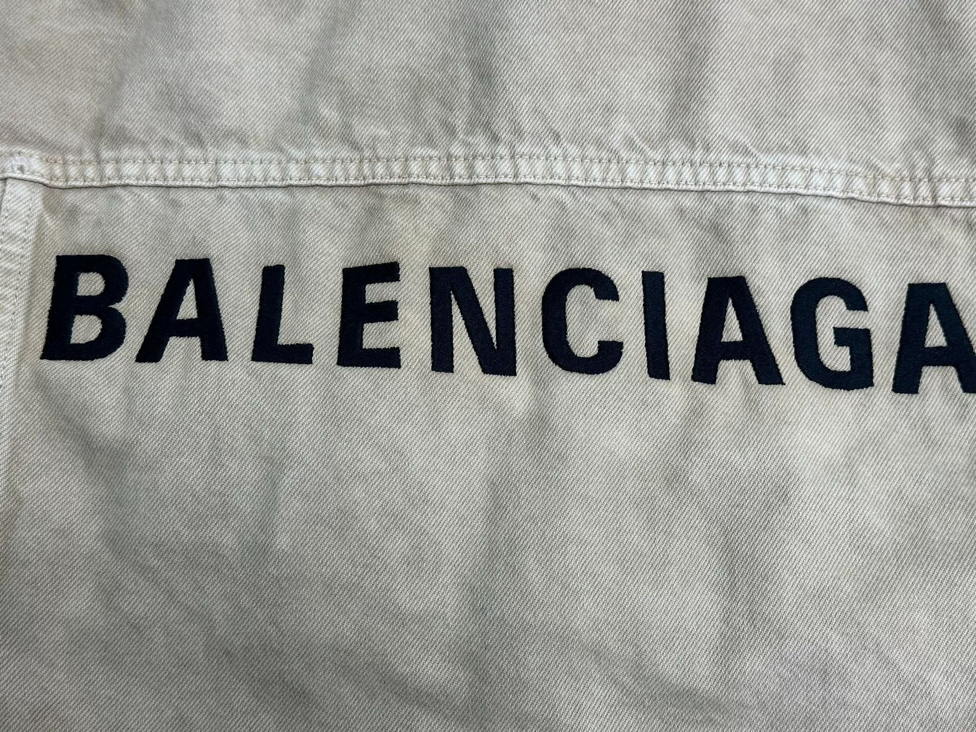 Balenciaga Balenciaga Logo Embroidery Denim Jacket Size 2 Size US M / EU 48-50 / 2 - 4 Thumbnail
