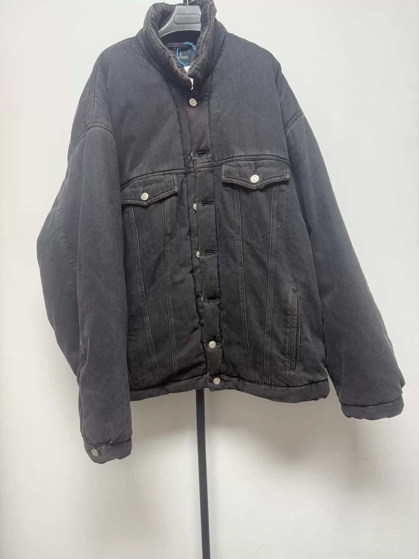 Balenciaga Balenciaga Padded Denim Jacket 48 Size US M / EU 48-50 / 2 - 2 Thumbnail