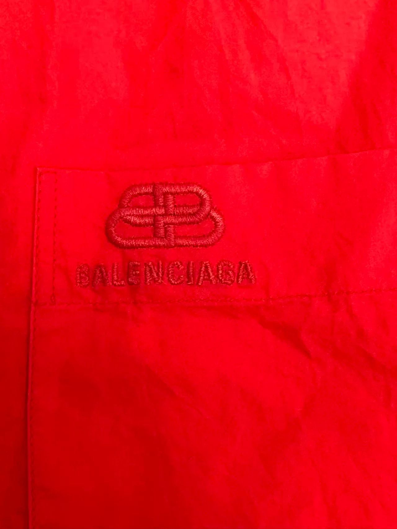 Balenciaga Balenciaga Embroidered Logo Red Shirt 37 Size US S / EU 44-46 / 1 - 3 Thumbnail