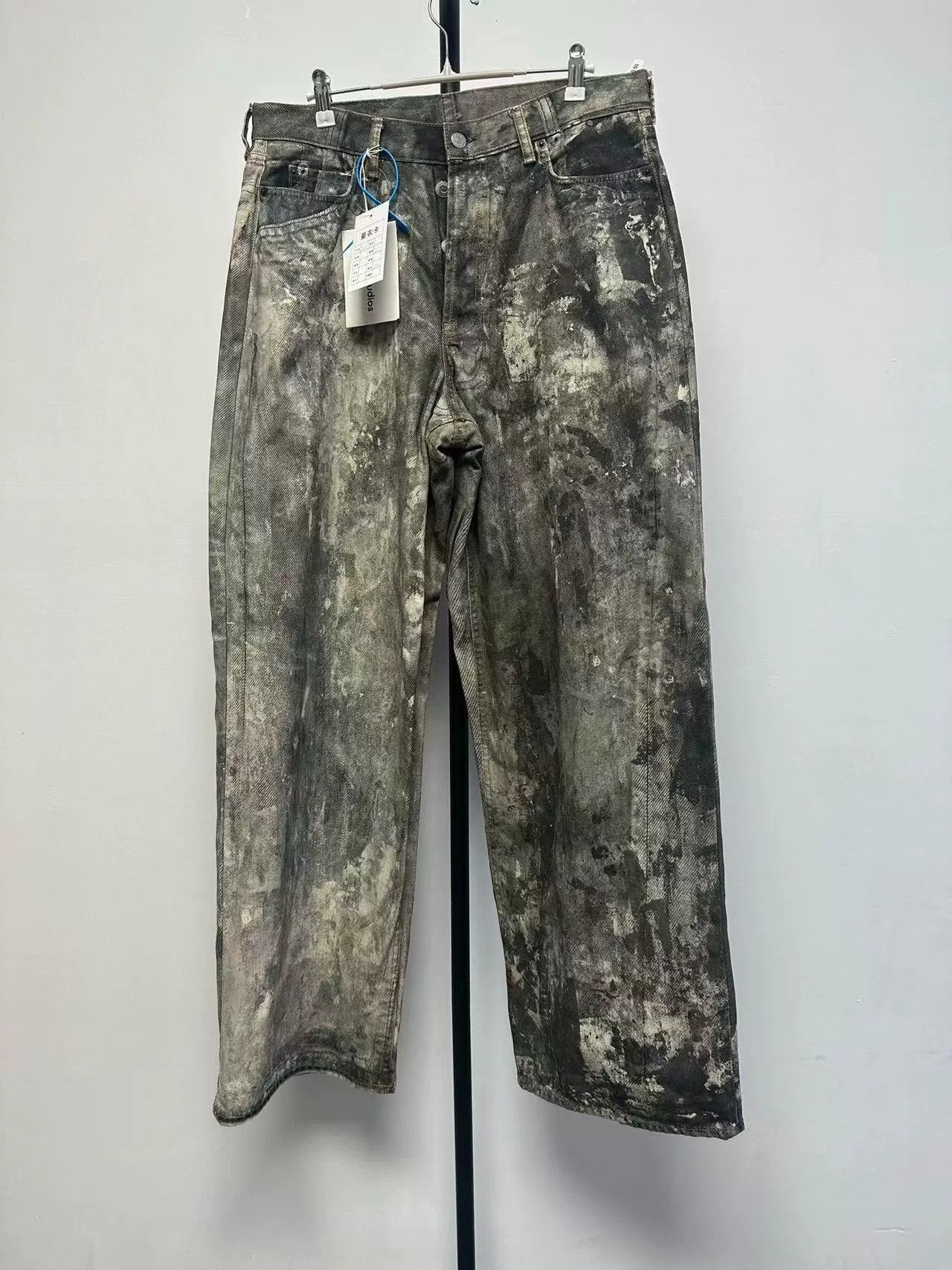 Acne Studios Acne Studios Inkjet Print Distressed Denim 50 Size US 34 / EU 50 - 2 Thumbnail