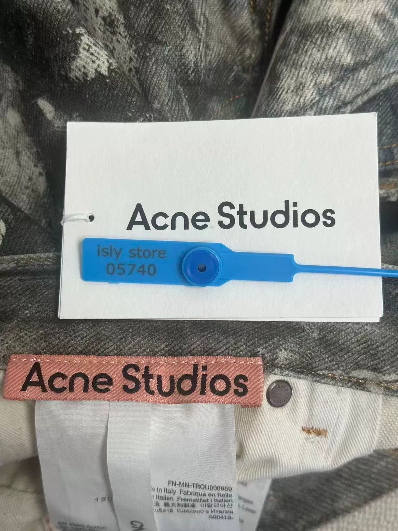 Acne Studios Acne Studios Inkjet Print Distressed Denim 50 Size US 34 / EU 50 - 5 Thumbnail