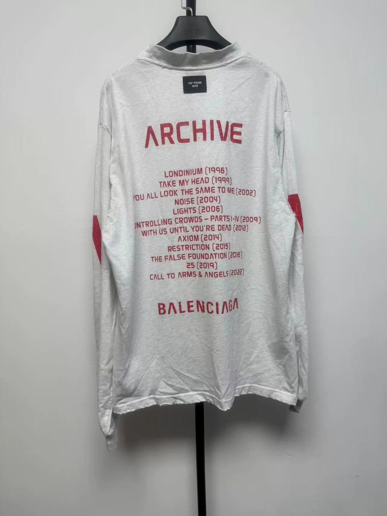 Balenciaga Balenciaga Archive Print Long Sleeve T-Shirt XS Size US XS / EU 42 / 0 - 3 Thumbnail