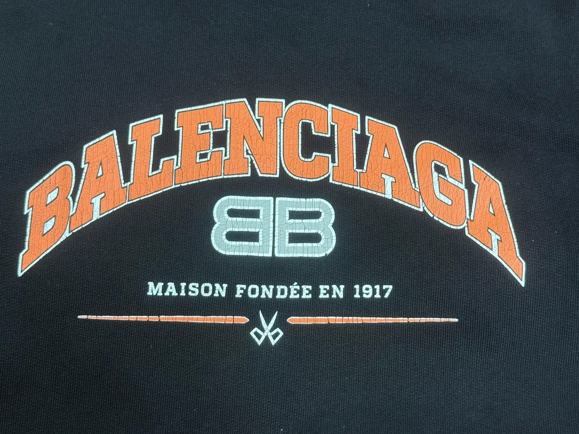 Balenciaga Balenciaga Maison Fondée Logo Print Hoodie Size 1 Size US S / EU 44-46 / 1 - 4 Thumbnail