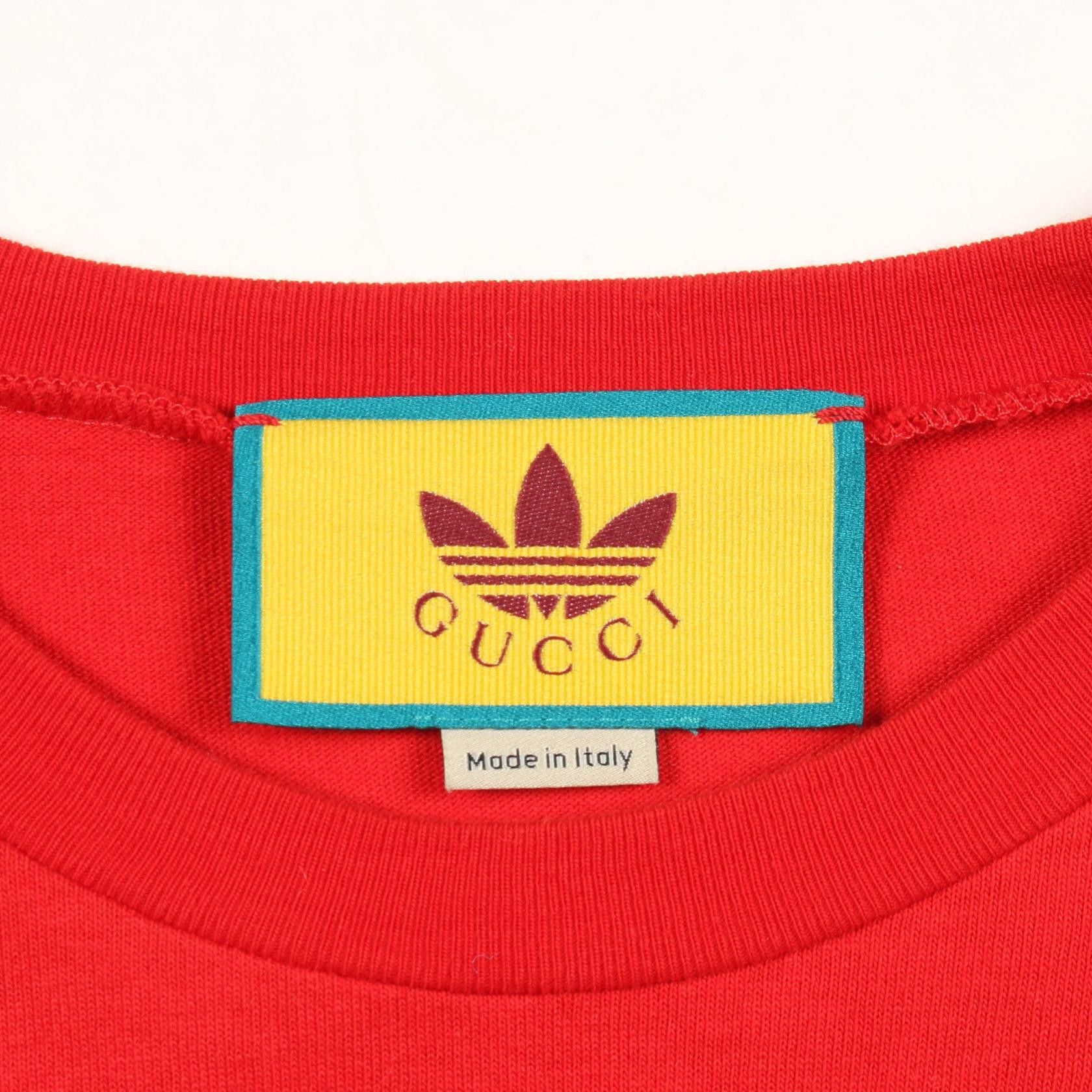 Gucci Gucci Gucci x adidas Cotton Long Sleeve T Shirt Textile T-Shirts DUTY FREE for USA Size ONE SIZE - 3 Thumbnail
