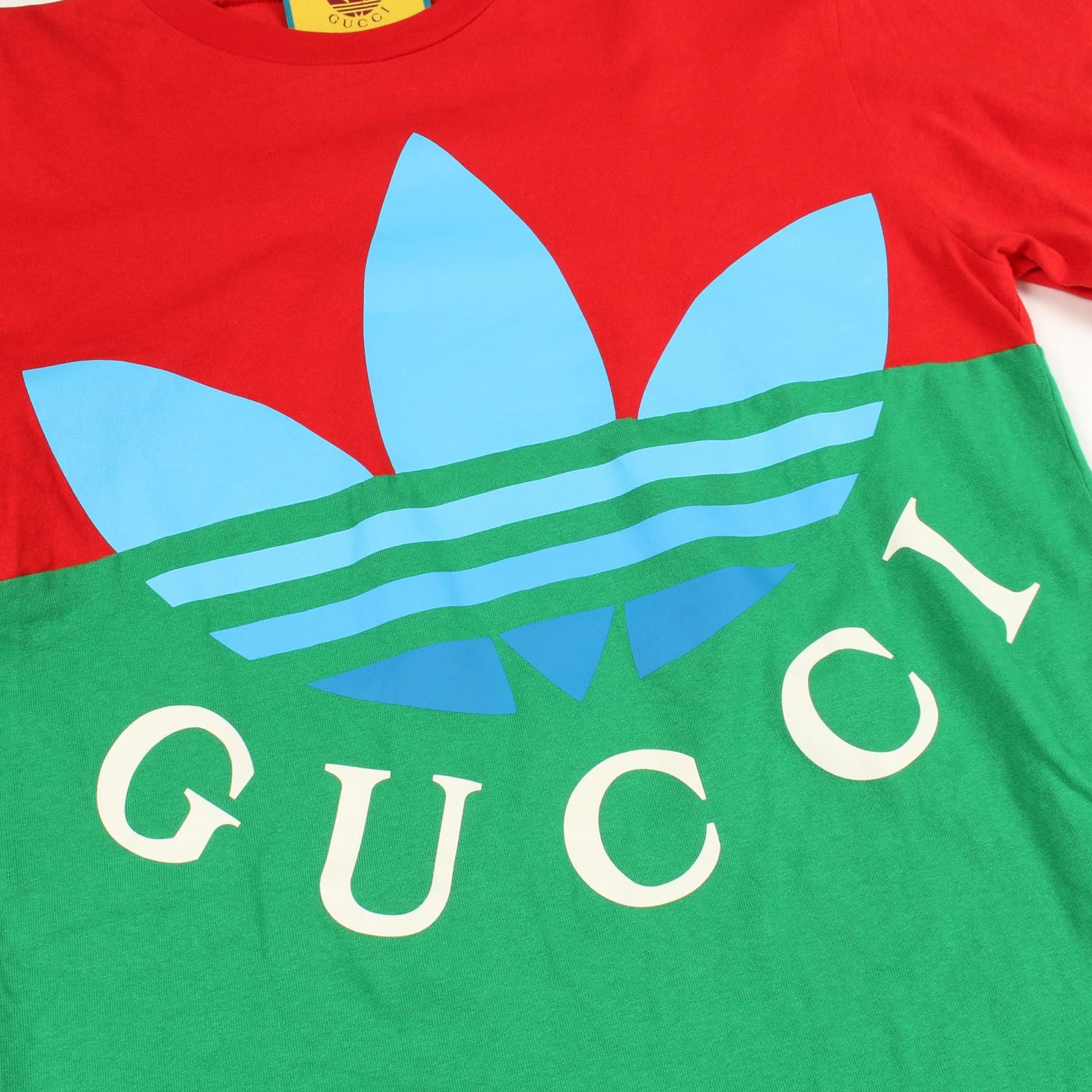 Gucci Gucci Gucci x adidas Cotton Long Sleeve T Shirt Textile T-Shirts DUTY FREE for USA Size ONE SIZE - 8 Thumbnail