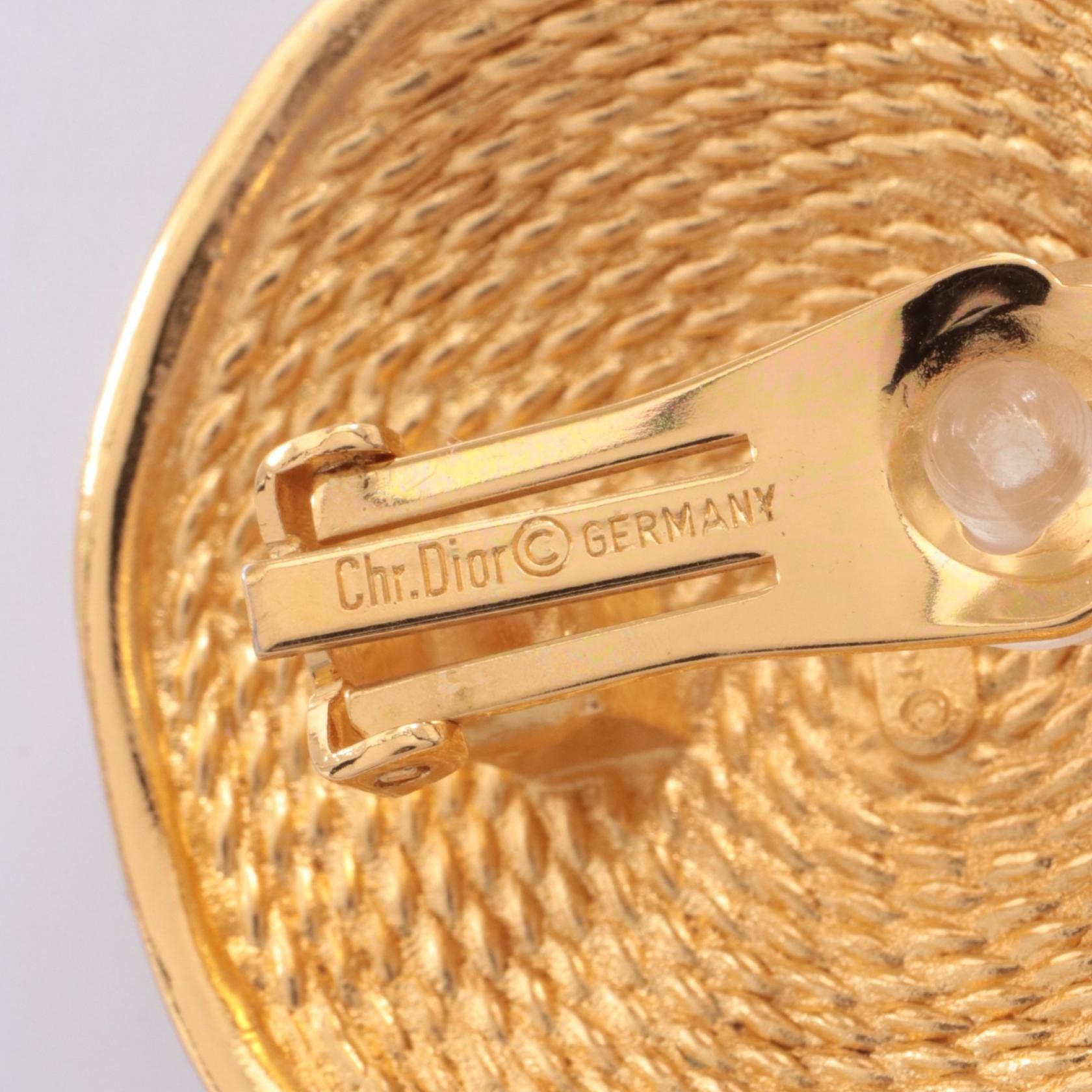 Dior Dior Christian Dior Round Earrings Metal Earrings DUTY FREE for USA Size ONE SIZE - 3 Thumbnail